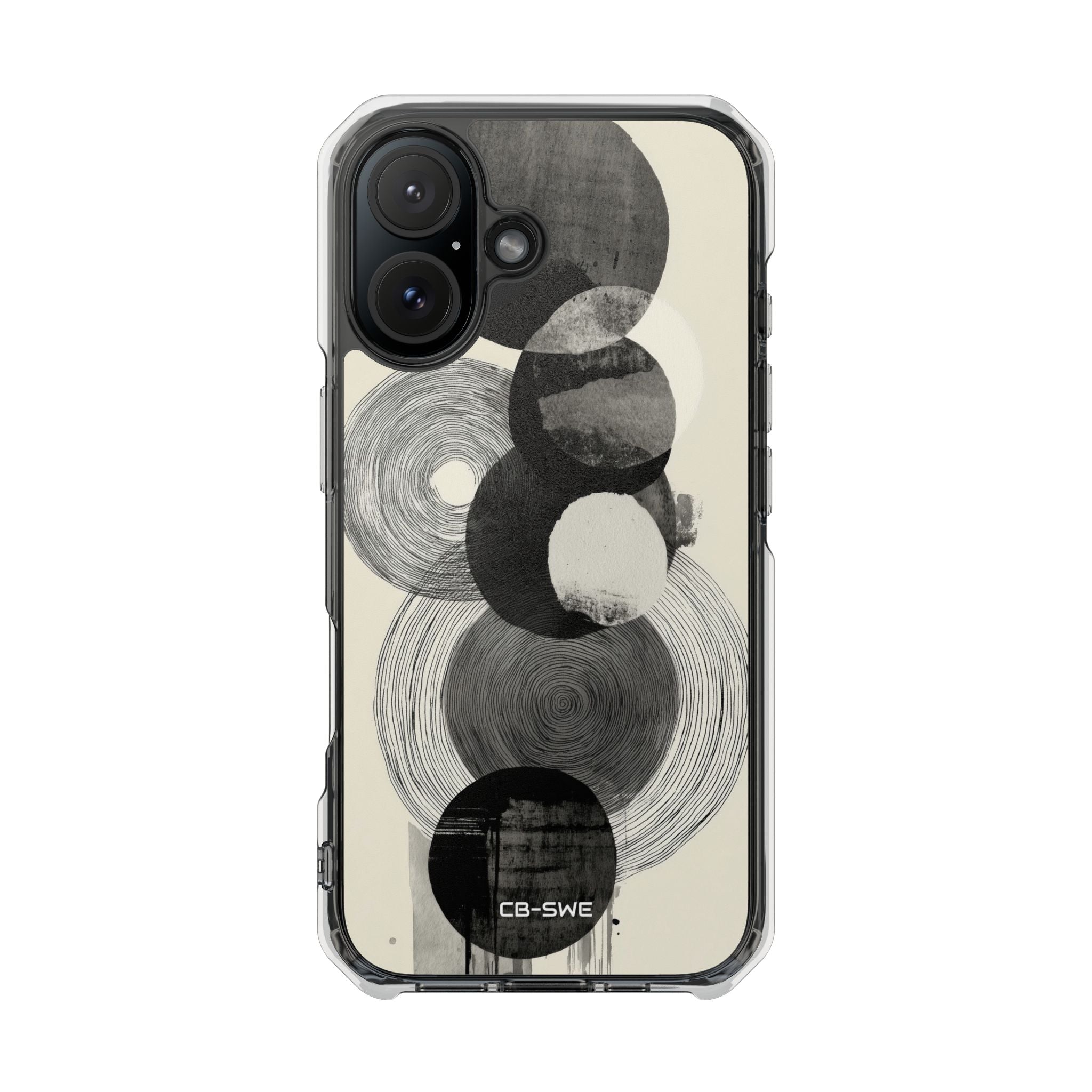 Circles Embrace Lines iPhone Case - Impact