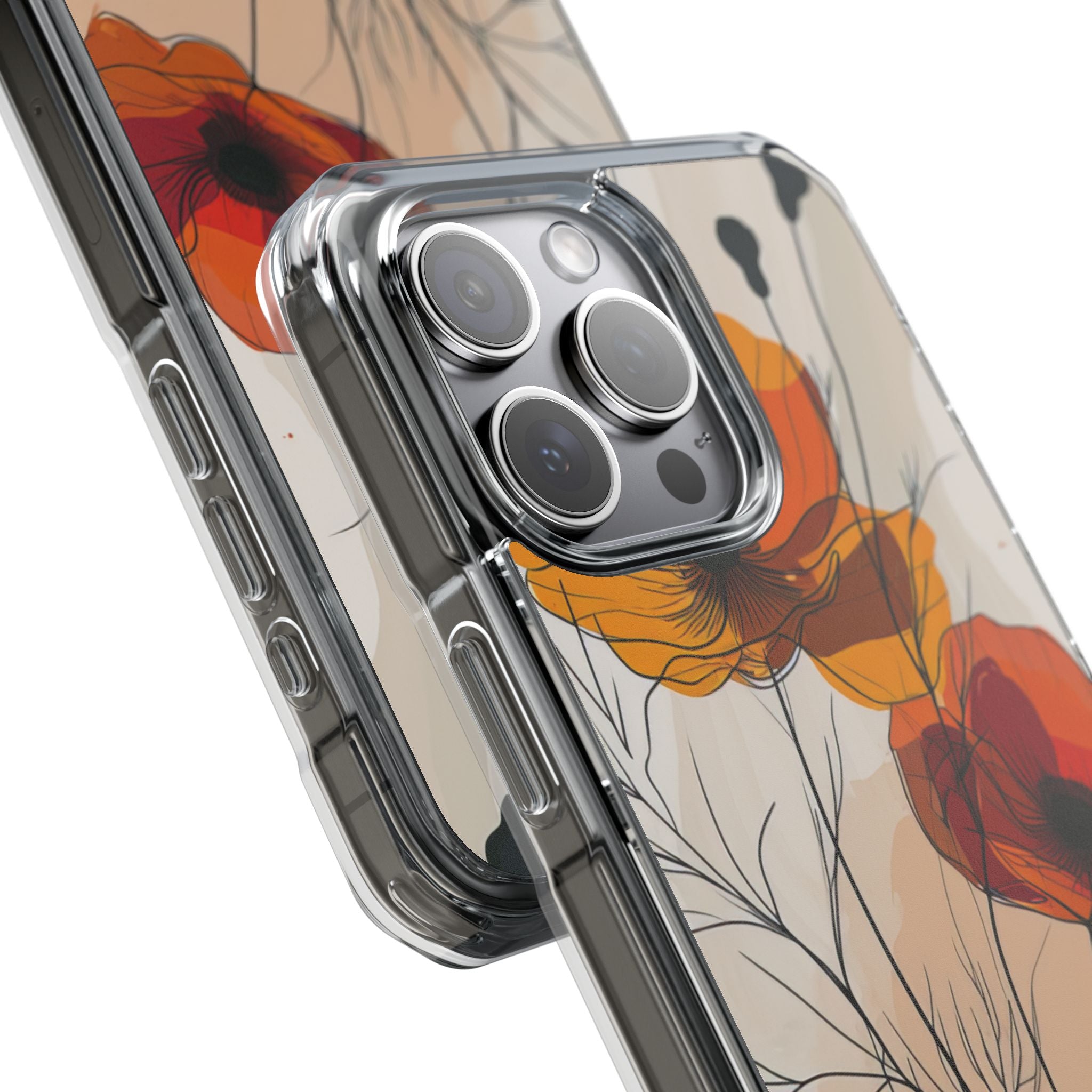 Golden Bloom Dance iPhone 15 - Impact Clear+
