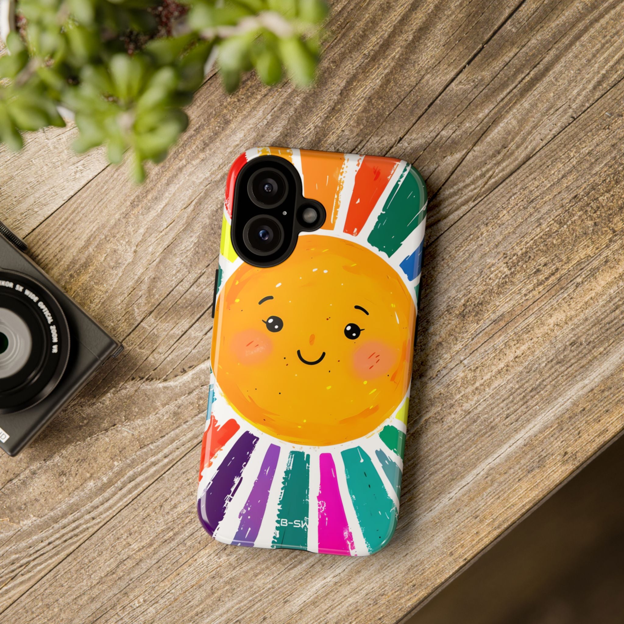 Radiant Smiling Sun - iPhone Case