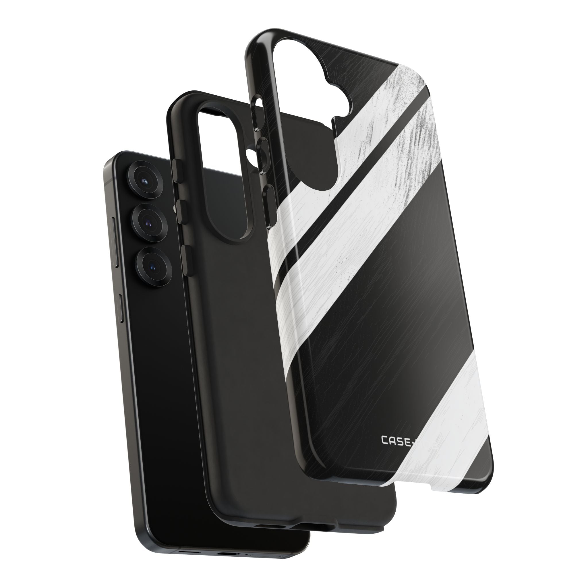 Distressed Stripe Motion Samsung S25 Case - Tough