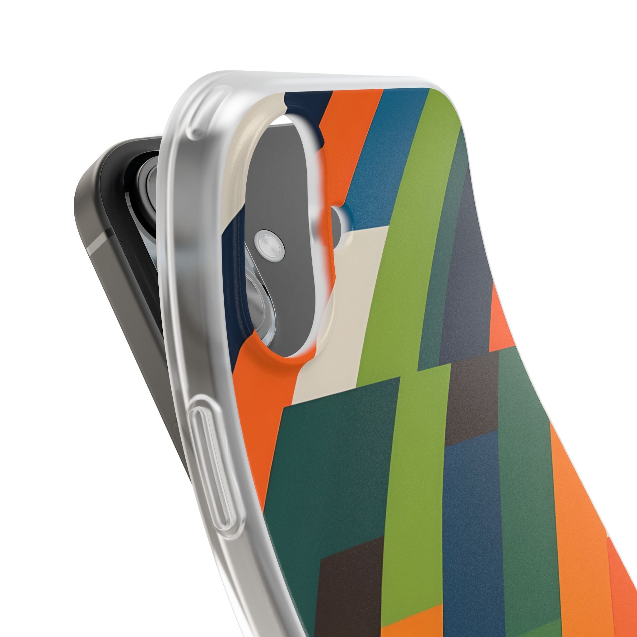Diagonal Blaze iPhone 16 Case - Soft