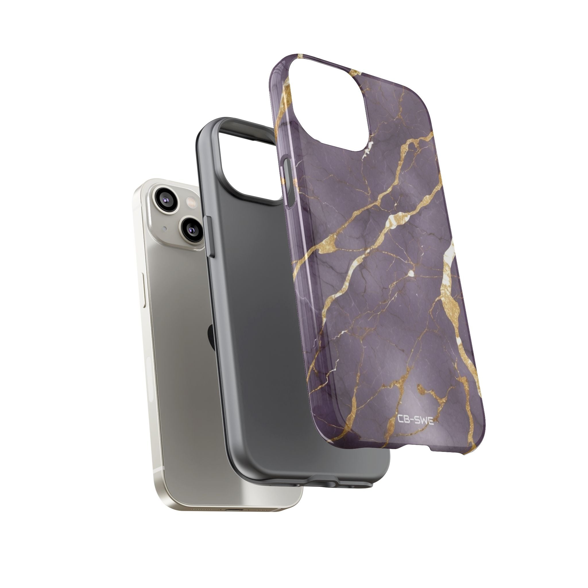 Golden Veins Flowing - iPhone Case
