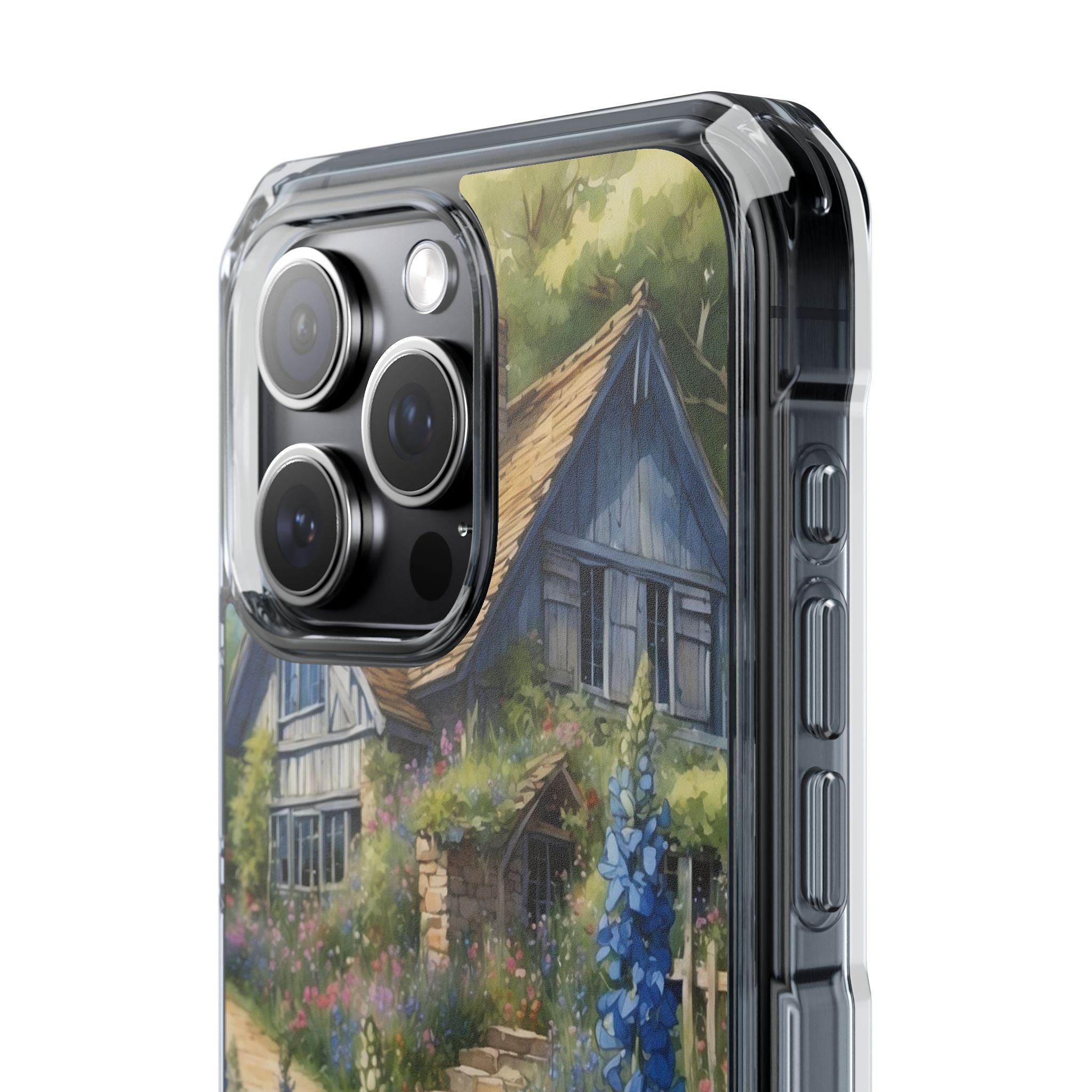 Cottage Surrounded Blossoms iPhone Case - Impact