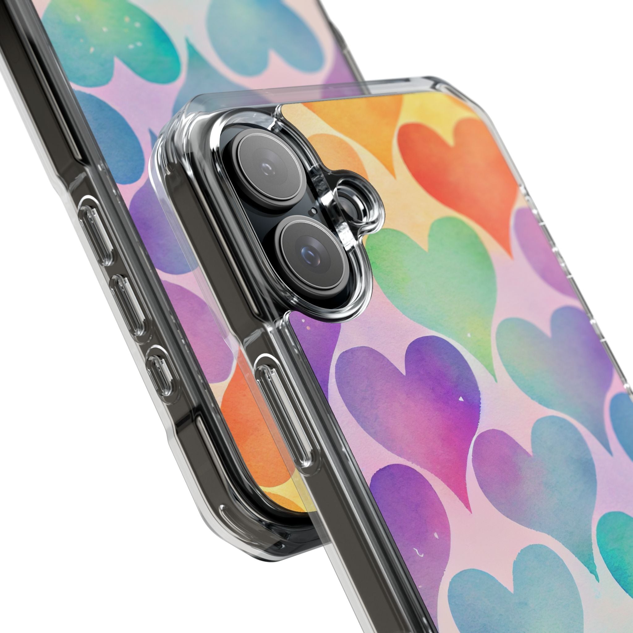 Watercolor Heart Symphony iPhone Case - Impact