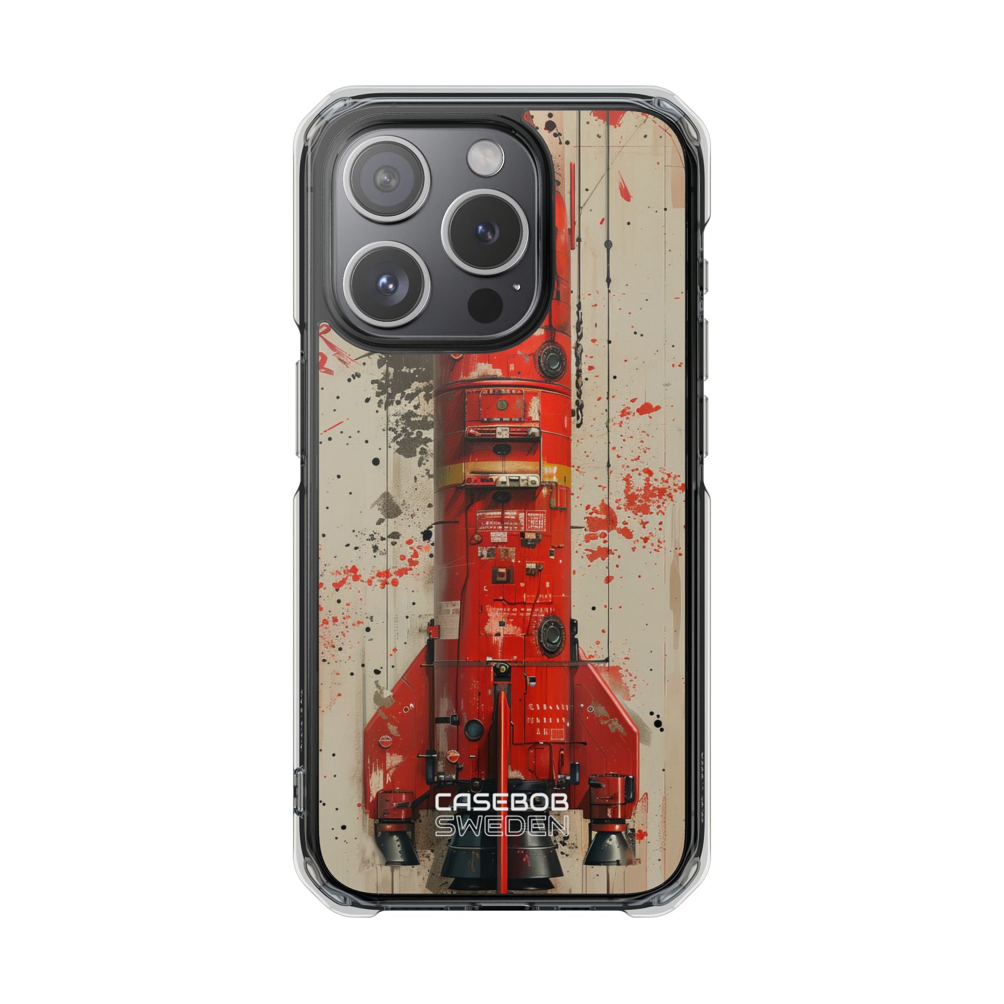 Crimson Rocket Burst iPhone 15 - Impact Clear+