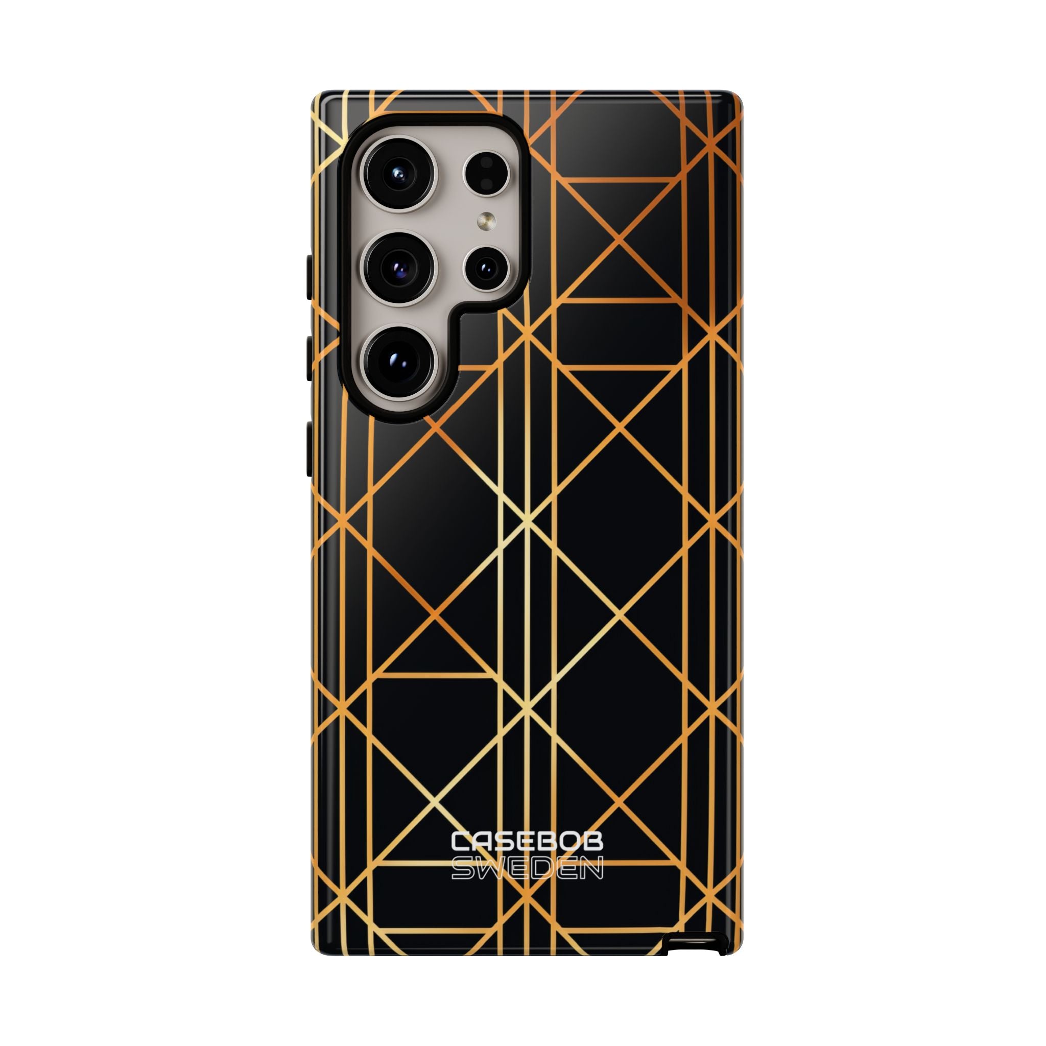 Golden Geometric Elegance Samsung S24 - Tough
