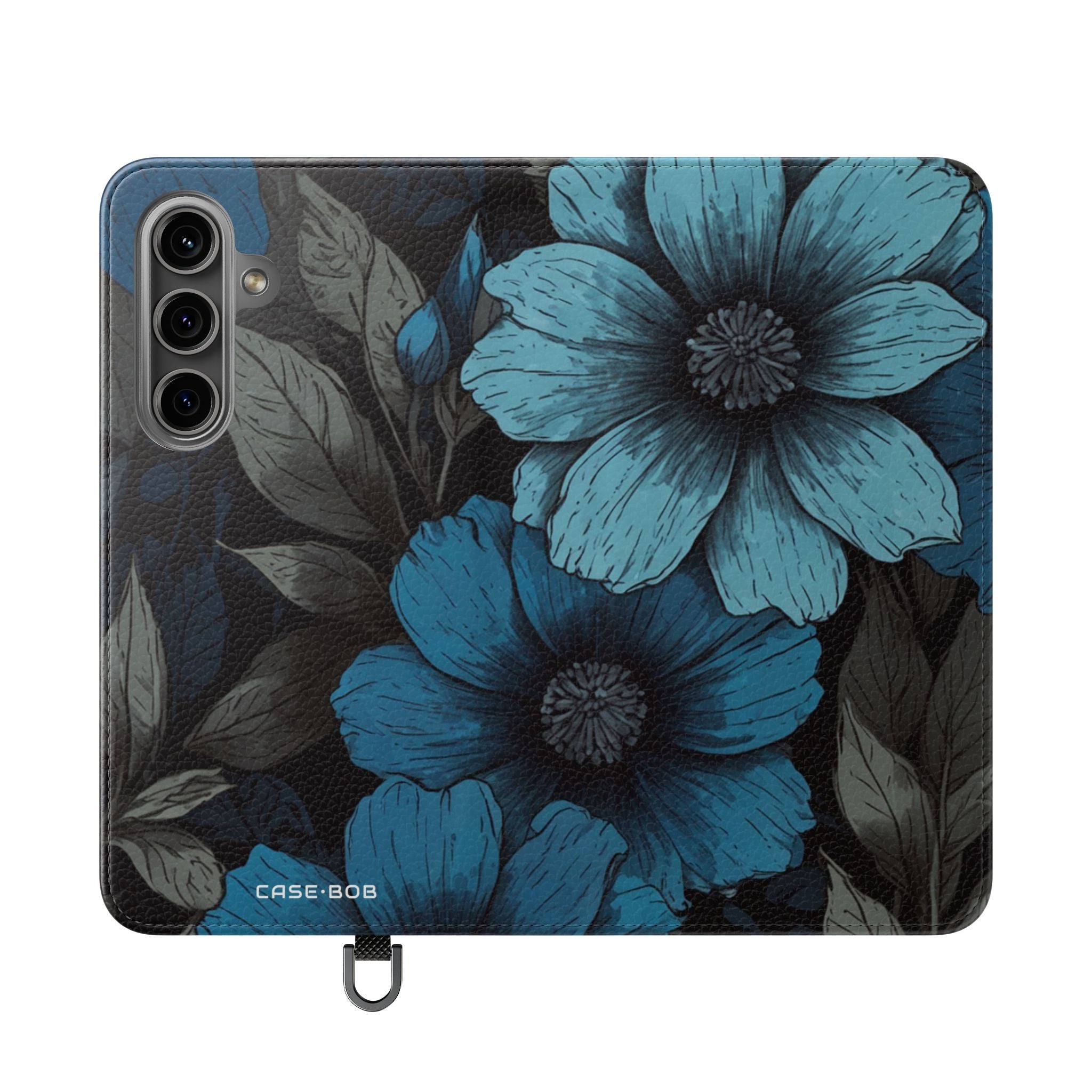 Blue Petal Bloom - Samsung S24 Case - Wallet