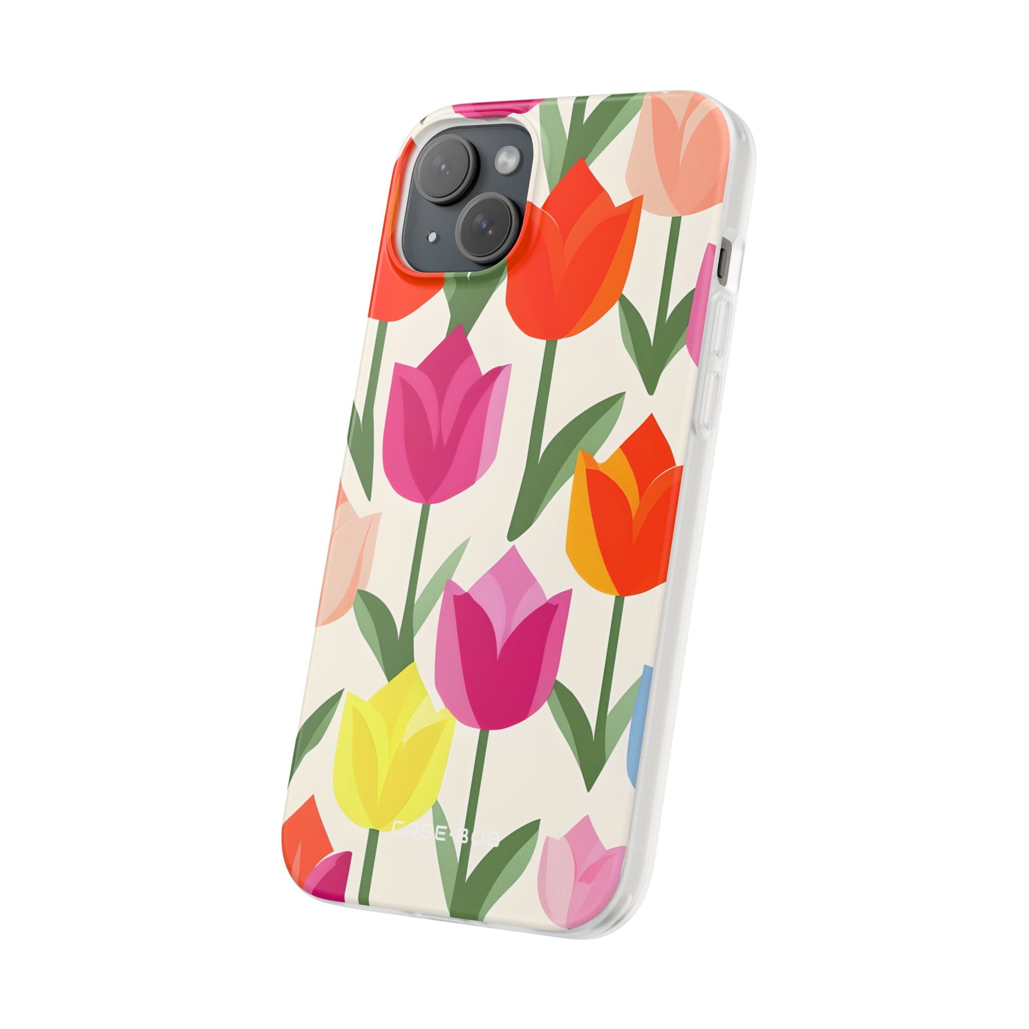 Tulip Harmony Green iPhone 15 Plus - Soft Case