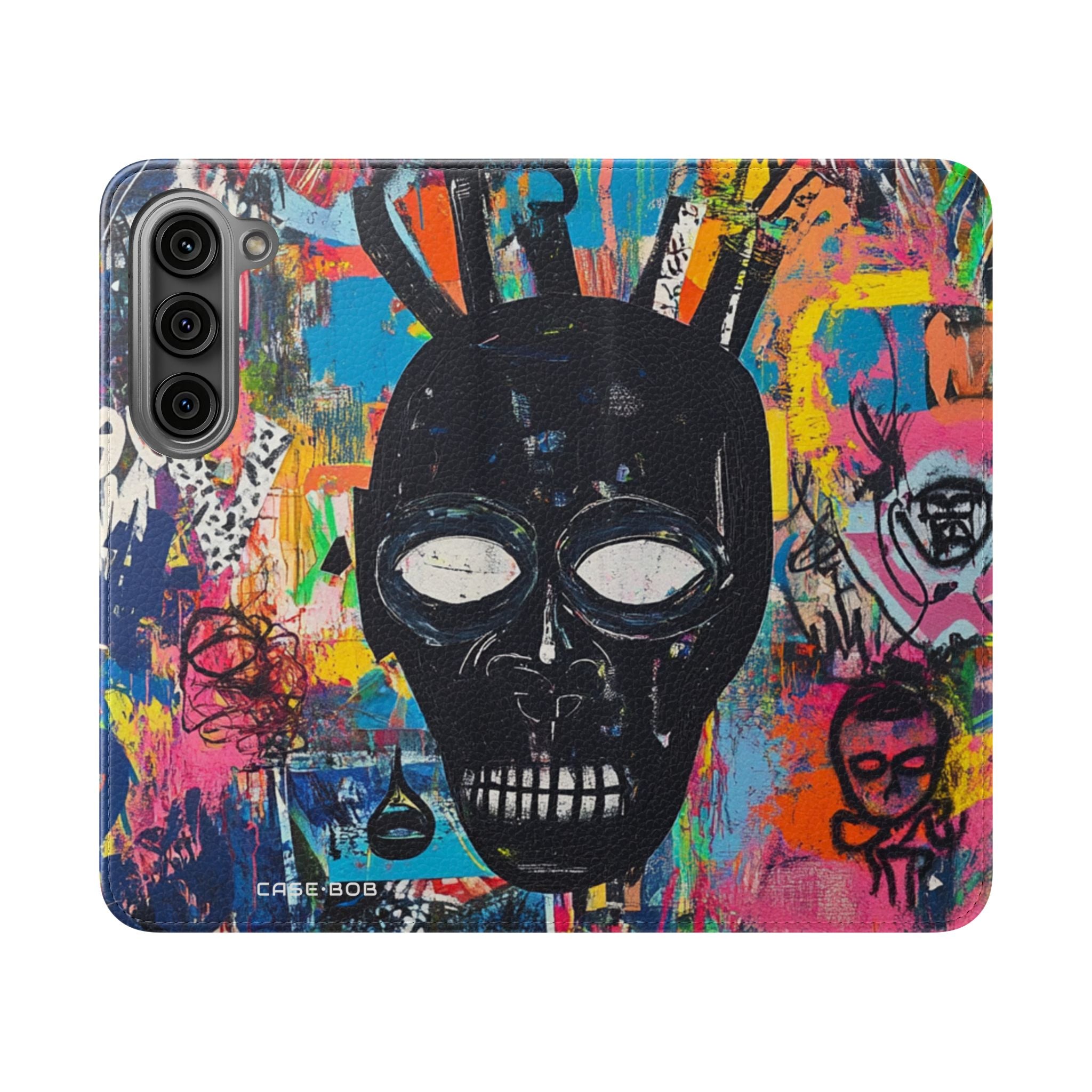 Neon Skull Burst - Samsung S23 Case - Wallet
