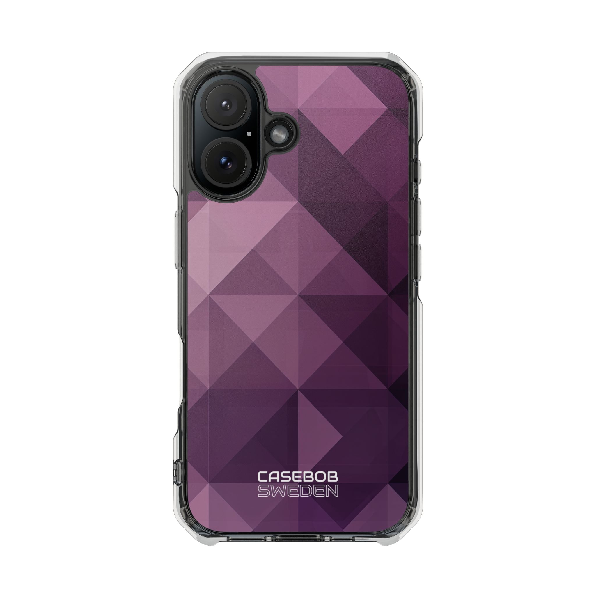 Purple Geometric Mosaic iPhone 16 - Impact Clear+