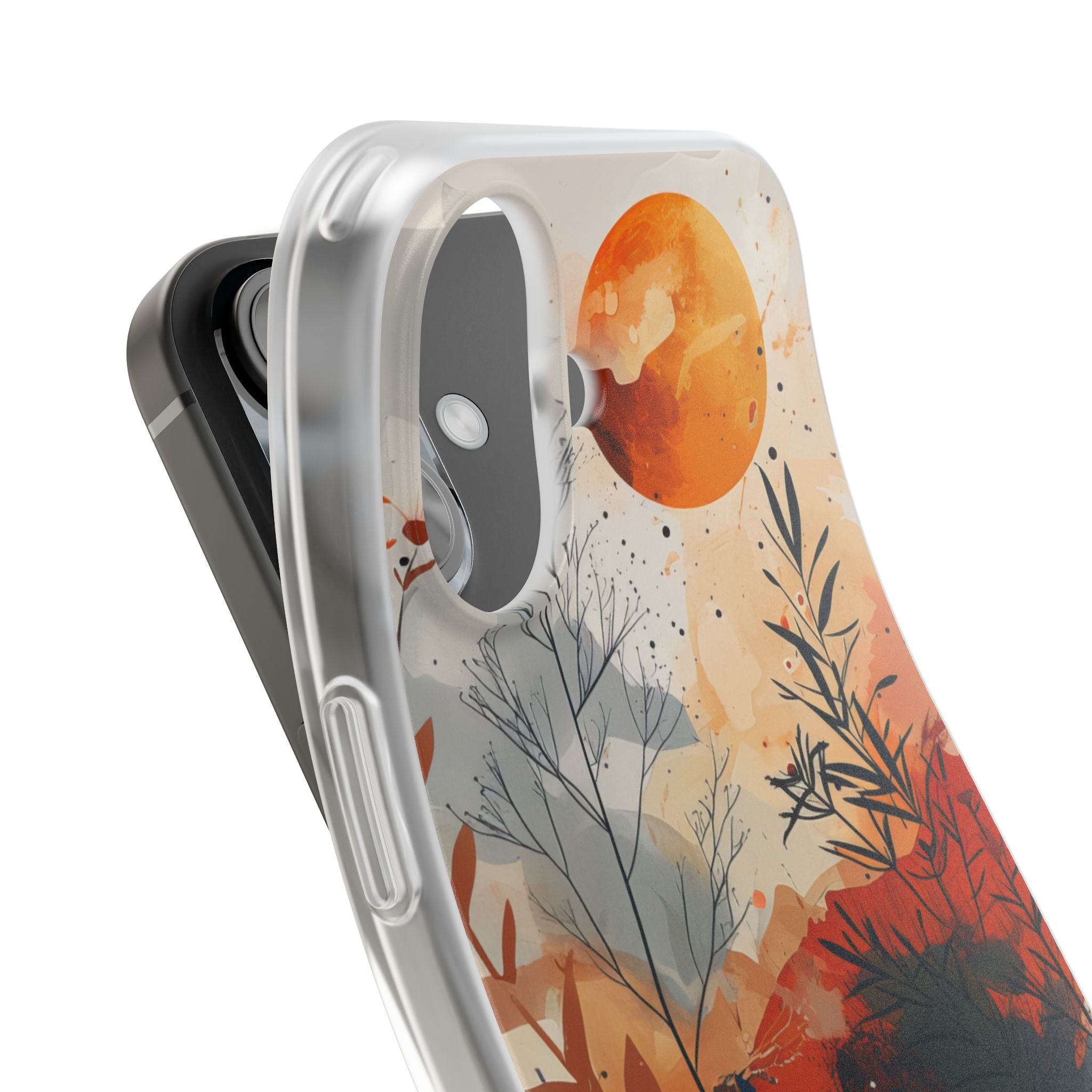 Orange Solstice iPhone 16 Case - Soft