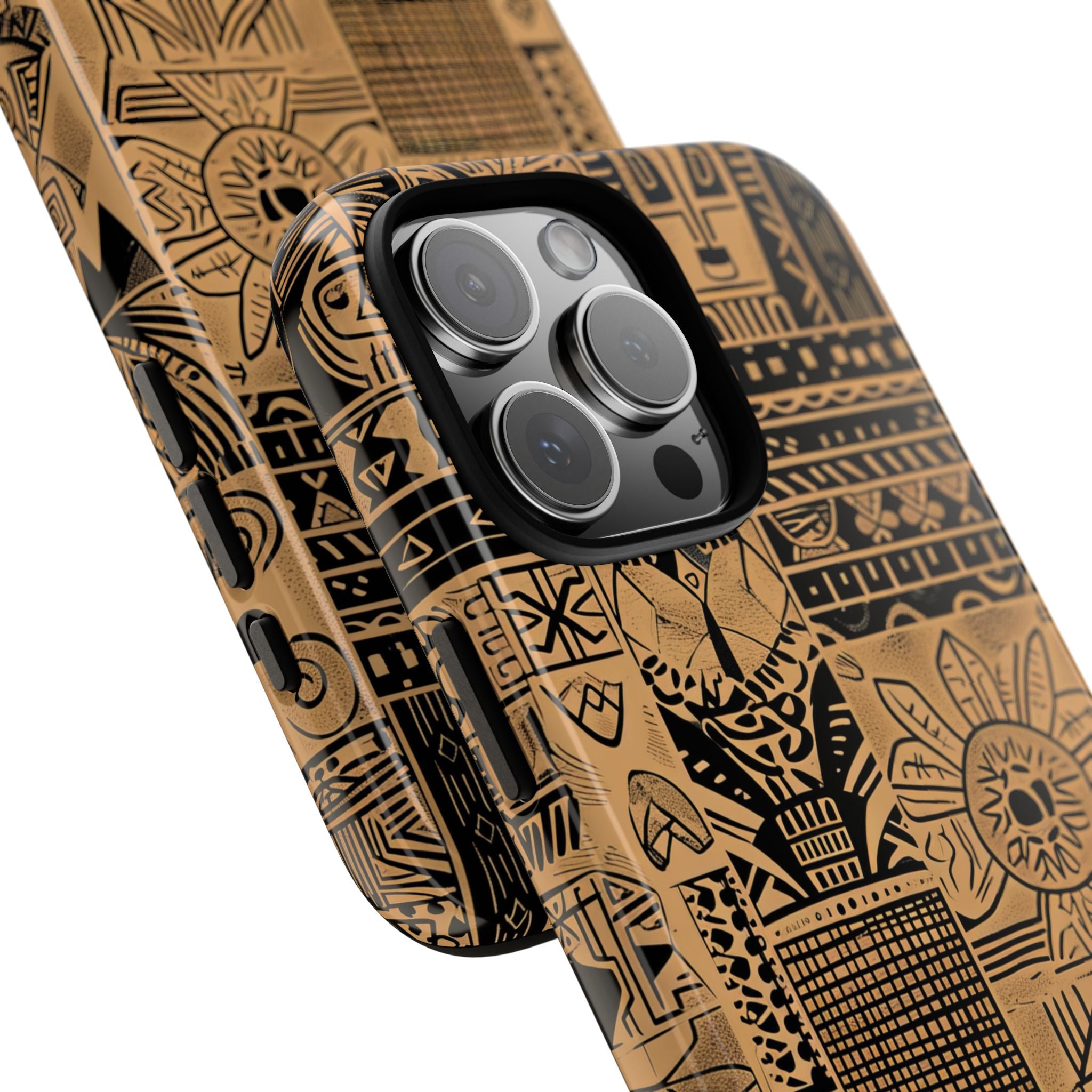 Tribal Faces iPhone 16 Pro Max Case - Tough