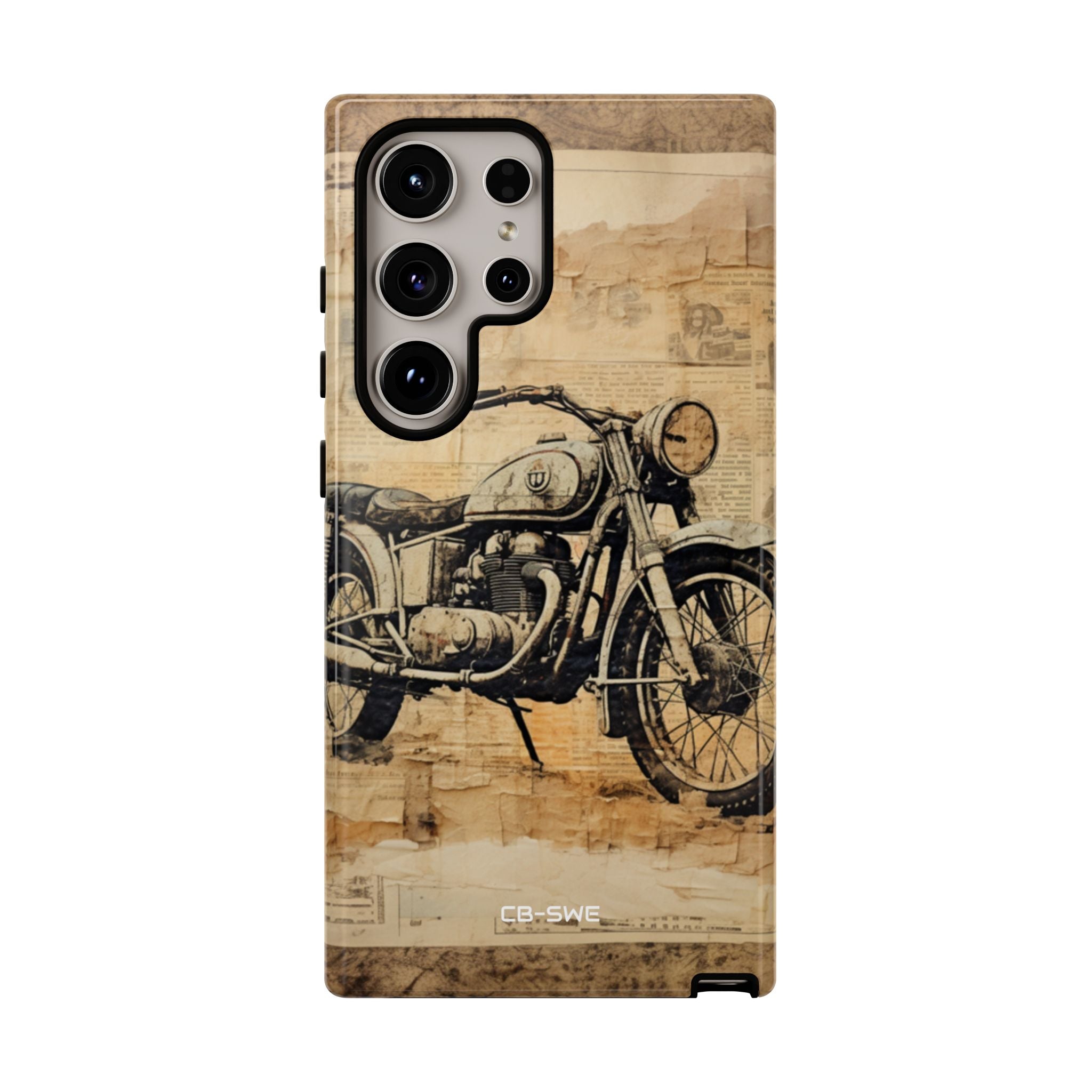Vintage Motorcycle Collage - Samsung Case