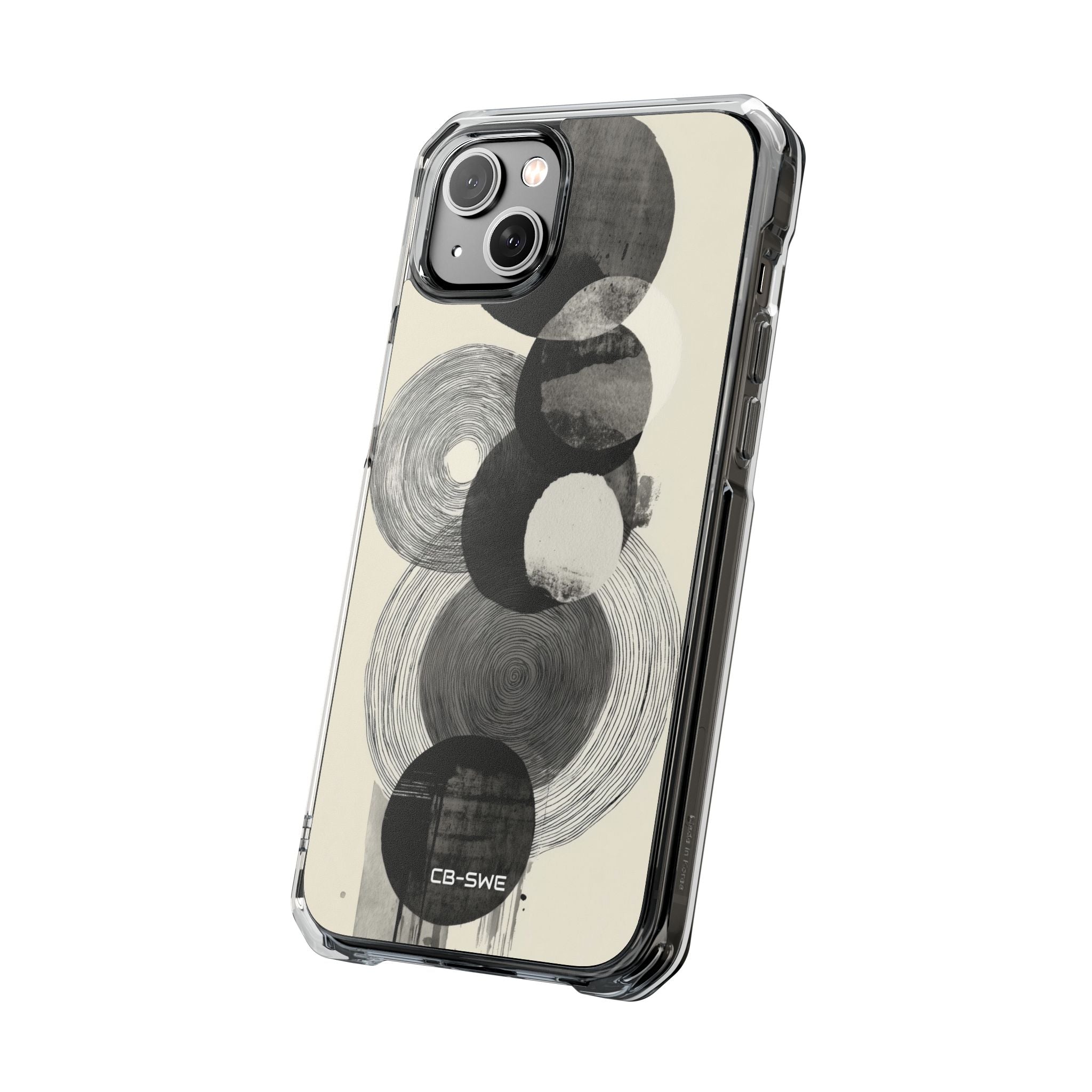 Circles Embrace Lines iPhone Case - Impact