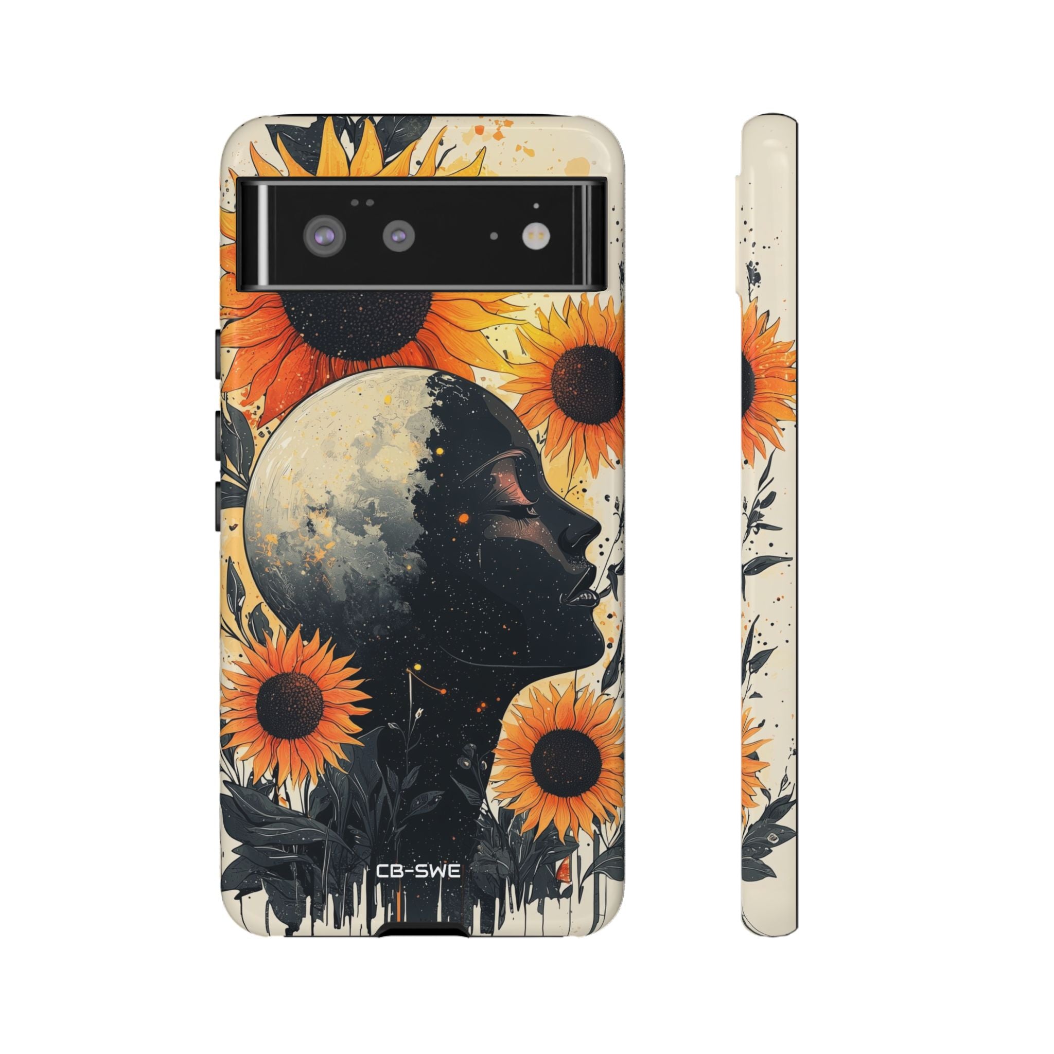 Sunflower Embraces Moon - Google Pixel Case
