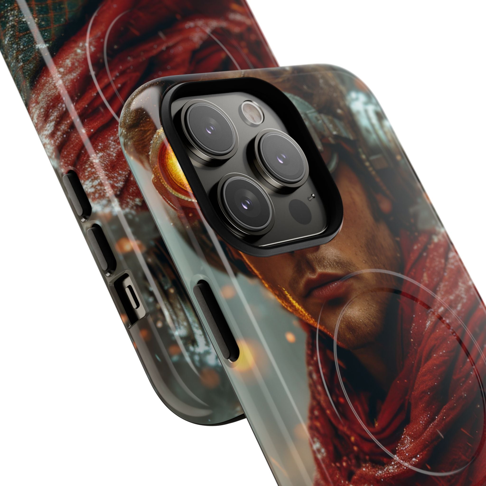 Futuristic Steampunk Explorer iPhone 14 - Tough+