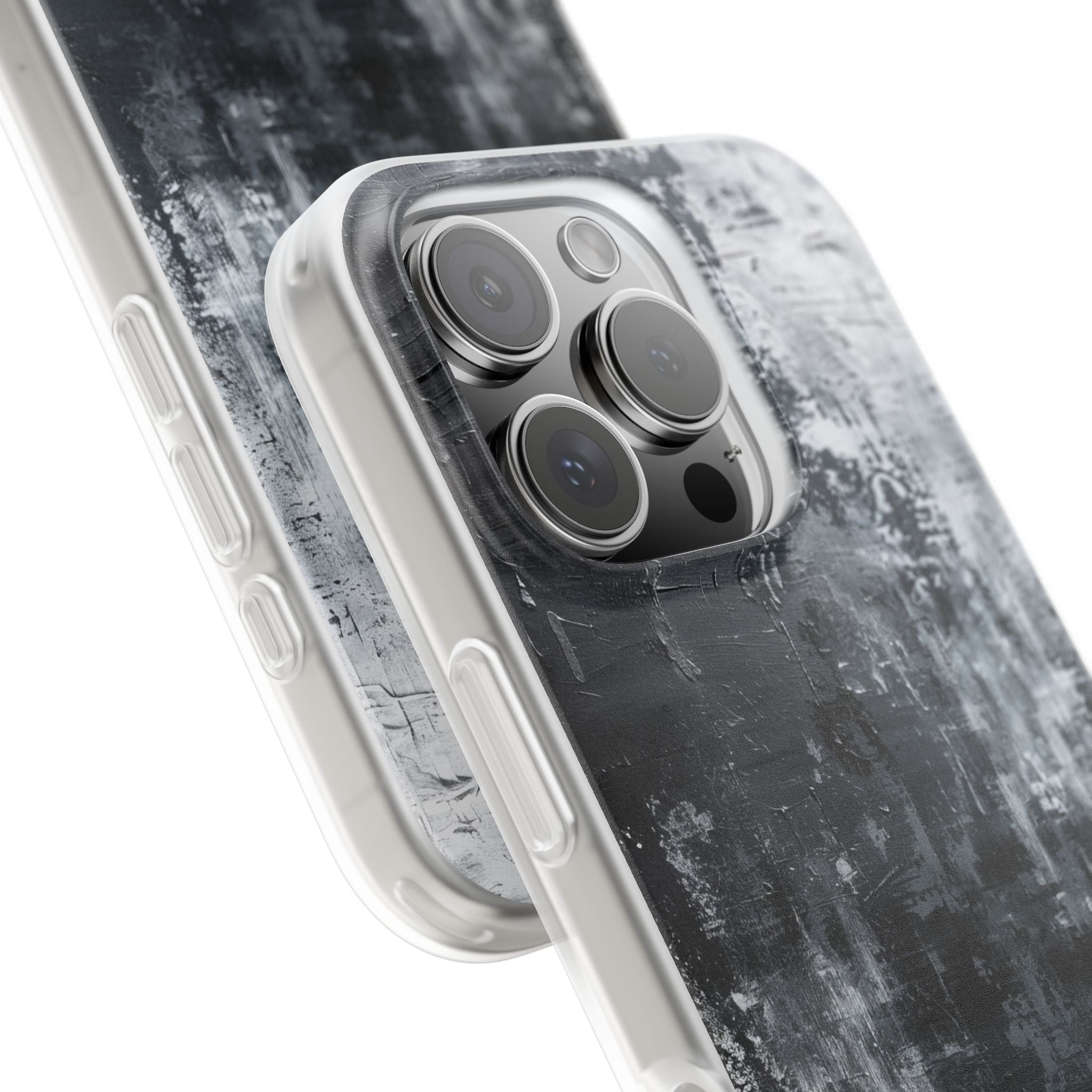 Textured Blackscape iPhone 16 Pro Case - Soft