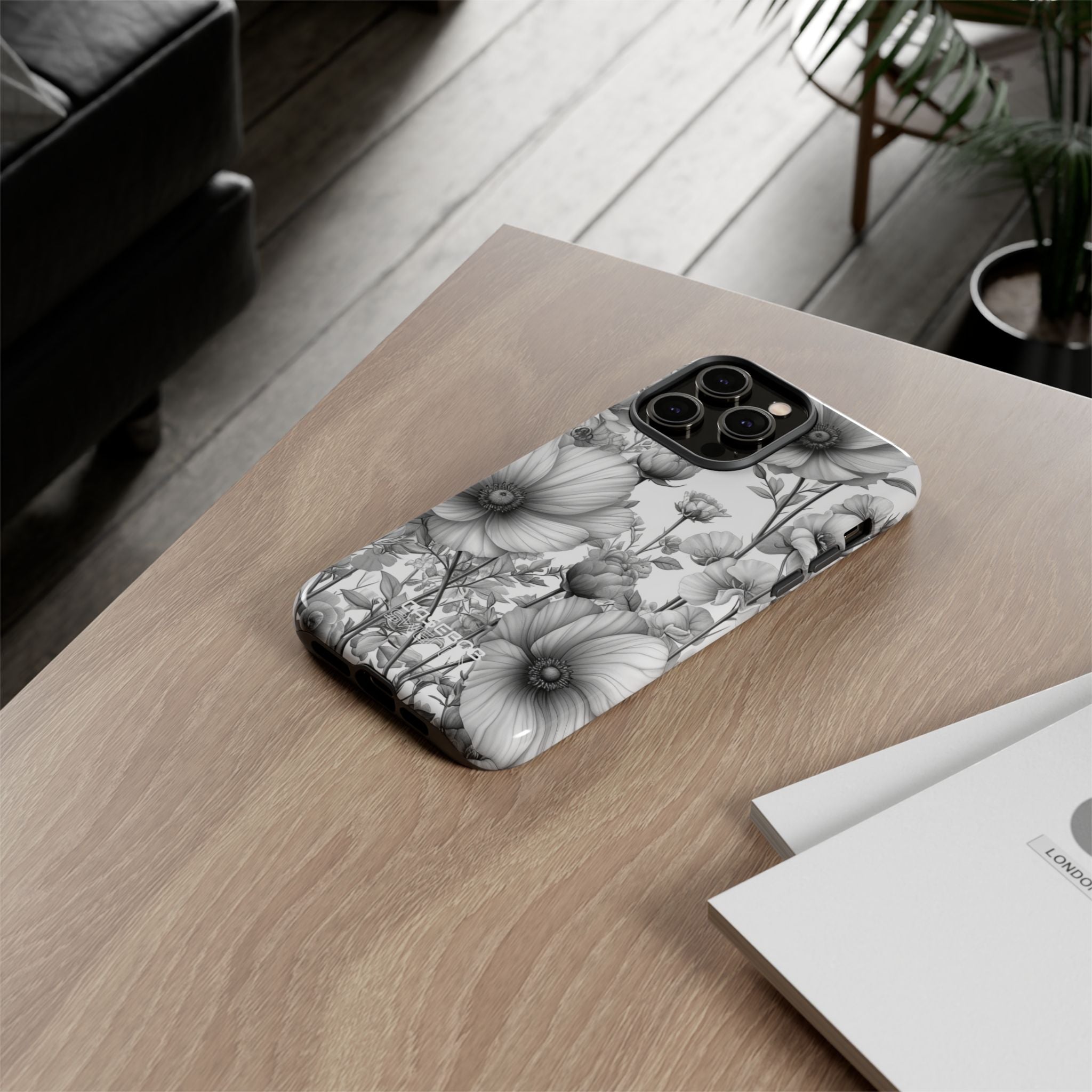 Vintage Floral Etching iPhone 14 - Tough