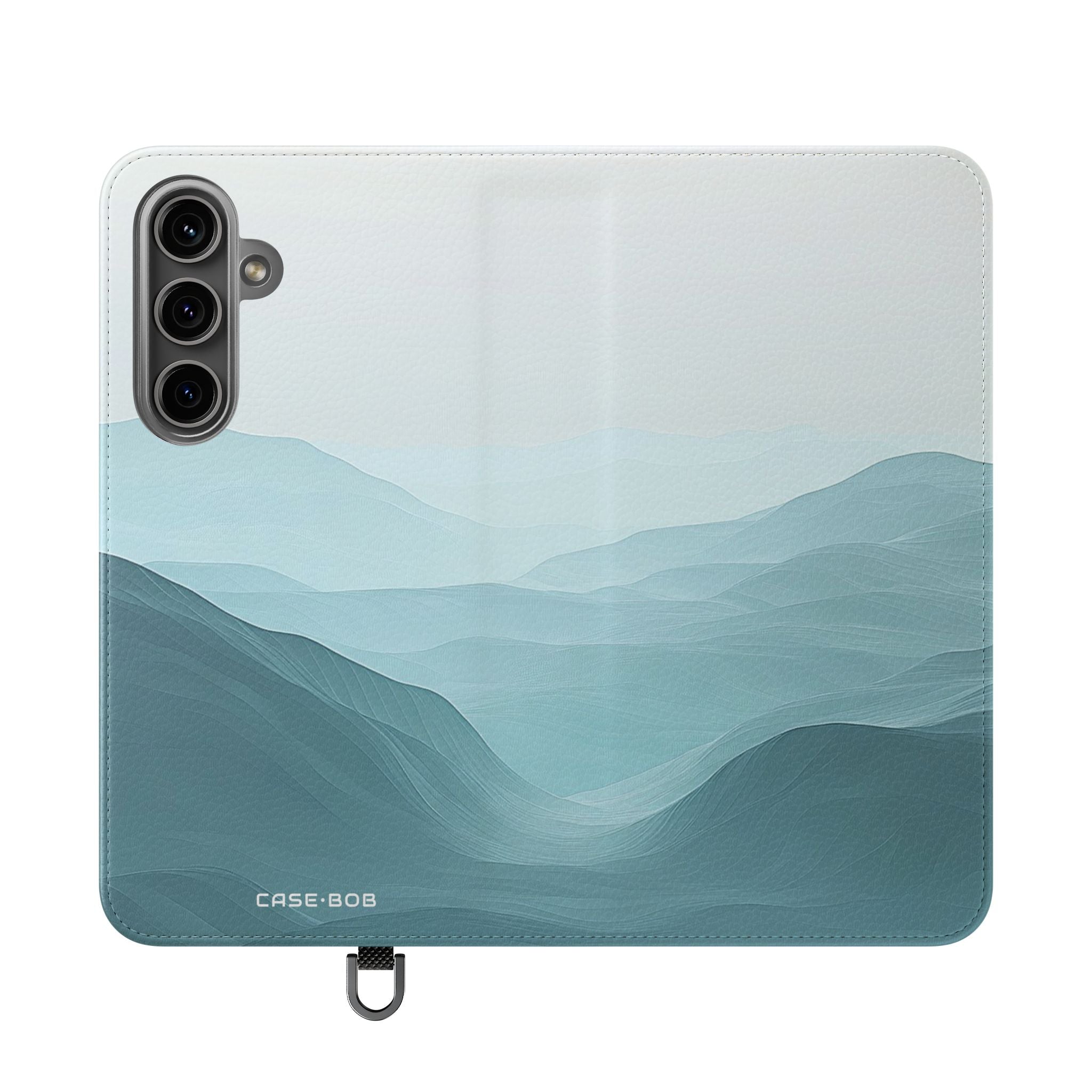 Teal Ridge Layers - Samsung S24 Plus Case - Wallet