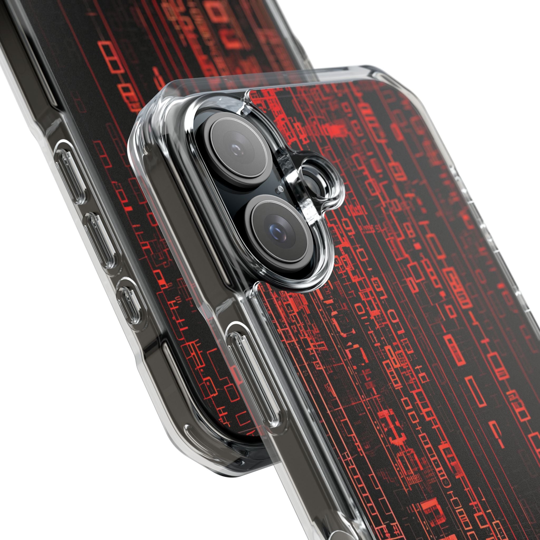 Neon Circuit Dreams iPhone 16 - Impact Clear+