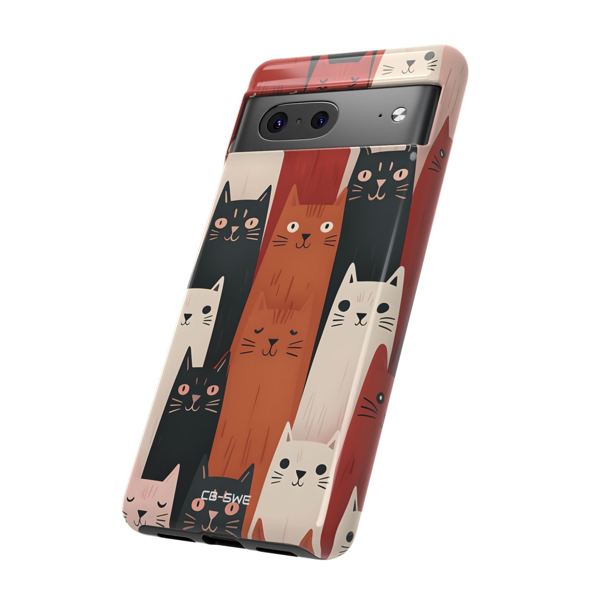 Assemblée de Chats Fantaisistes - Coque pour Google Pixel