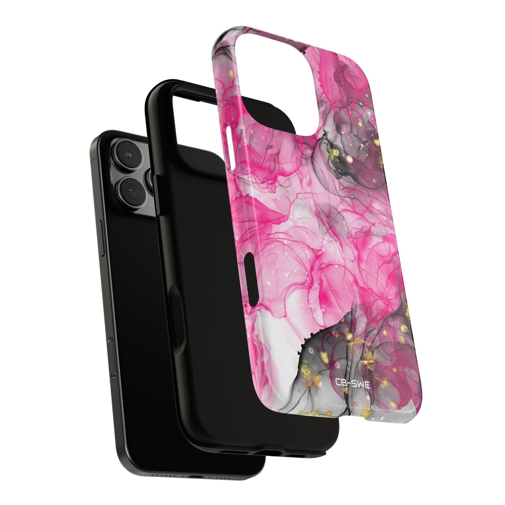 Vibrant Pink Swirls - iPhone Case