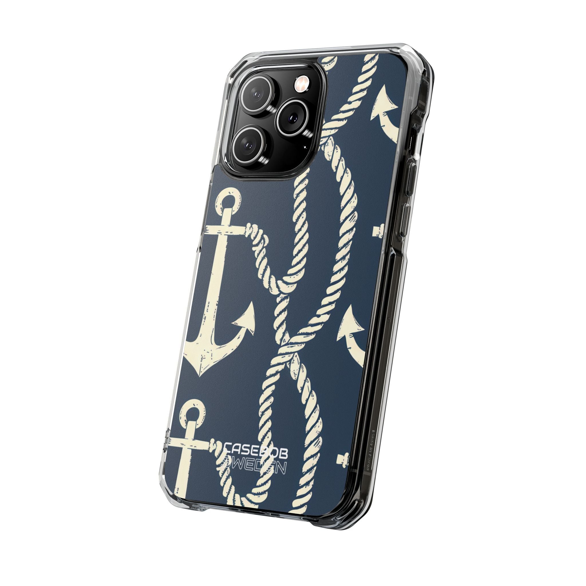 Nautical Anchors Rope iPhone 14 - Impact Clear+