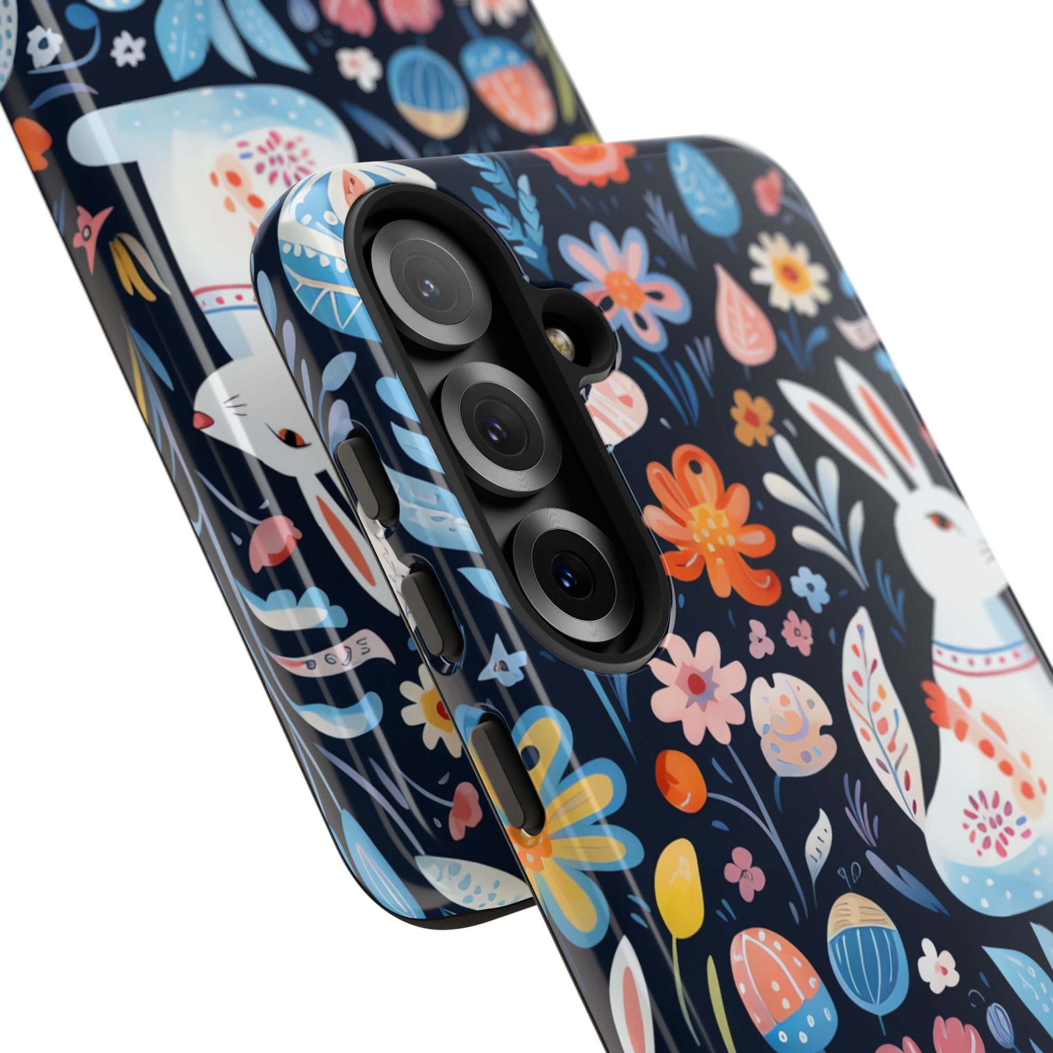 Bunnies Play Among Flowers - Samsung Case