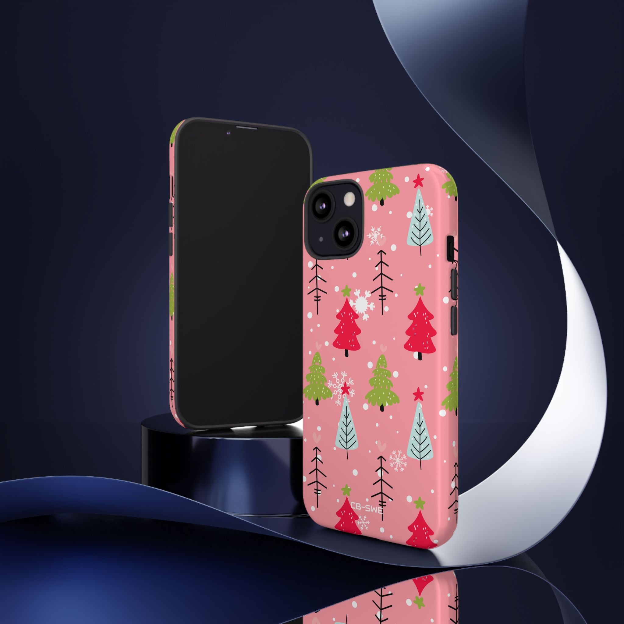 Snowflakes Dance Playfully - iPhone Case