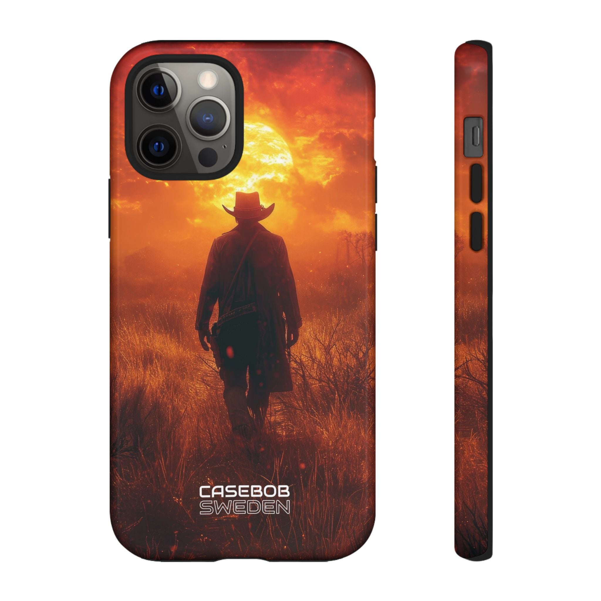Fiery Sunset Cowboy iPhone 12 - Tough
