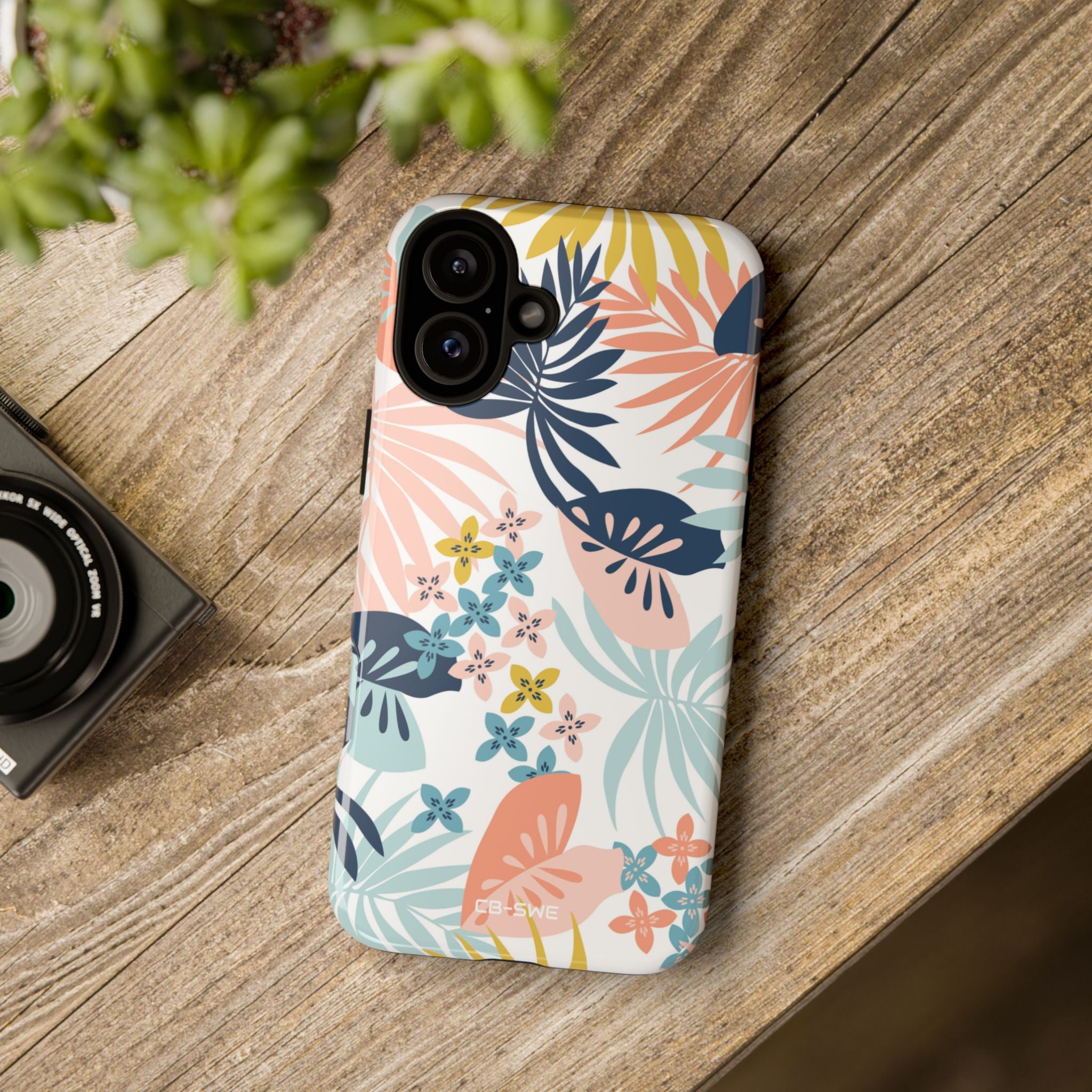 Tropical Foliage Blooms - iPhone Case