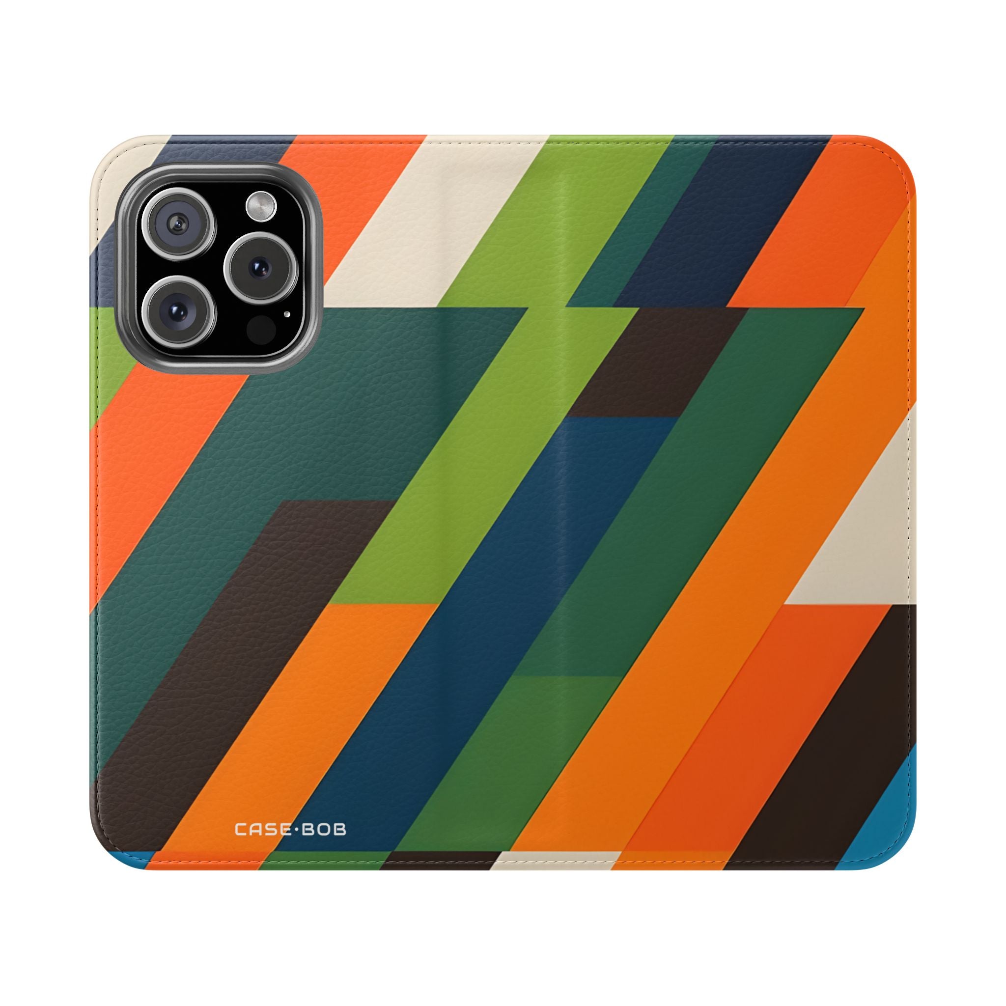 Zigzag-rivit - iPhone 16 Pro -lompakkokotelo