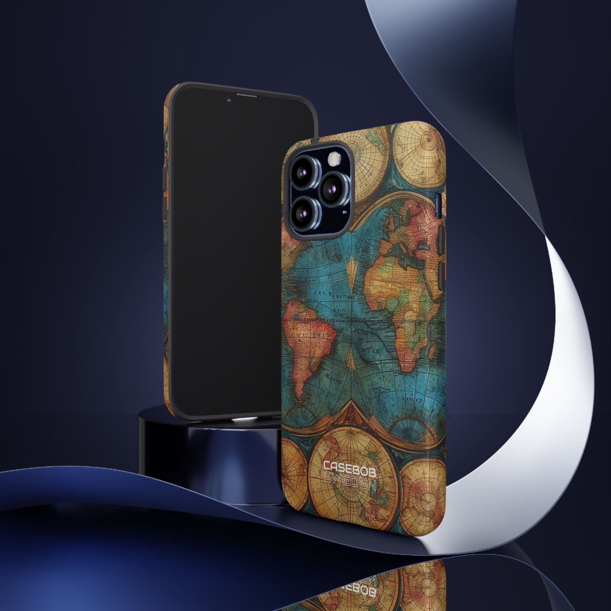 Vintage World Map iPhone 13 - Tough