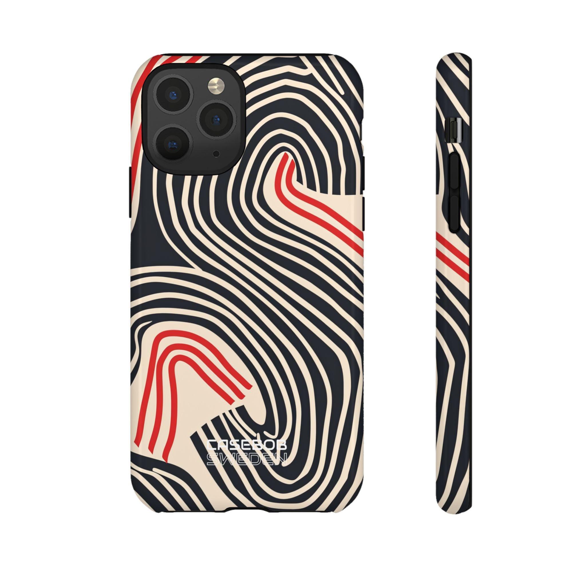 Wavy Red Flow iPhone 11 - Tough