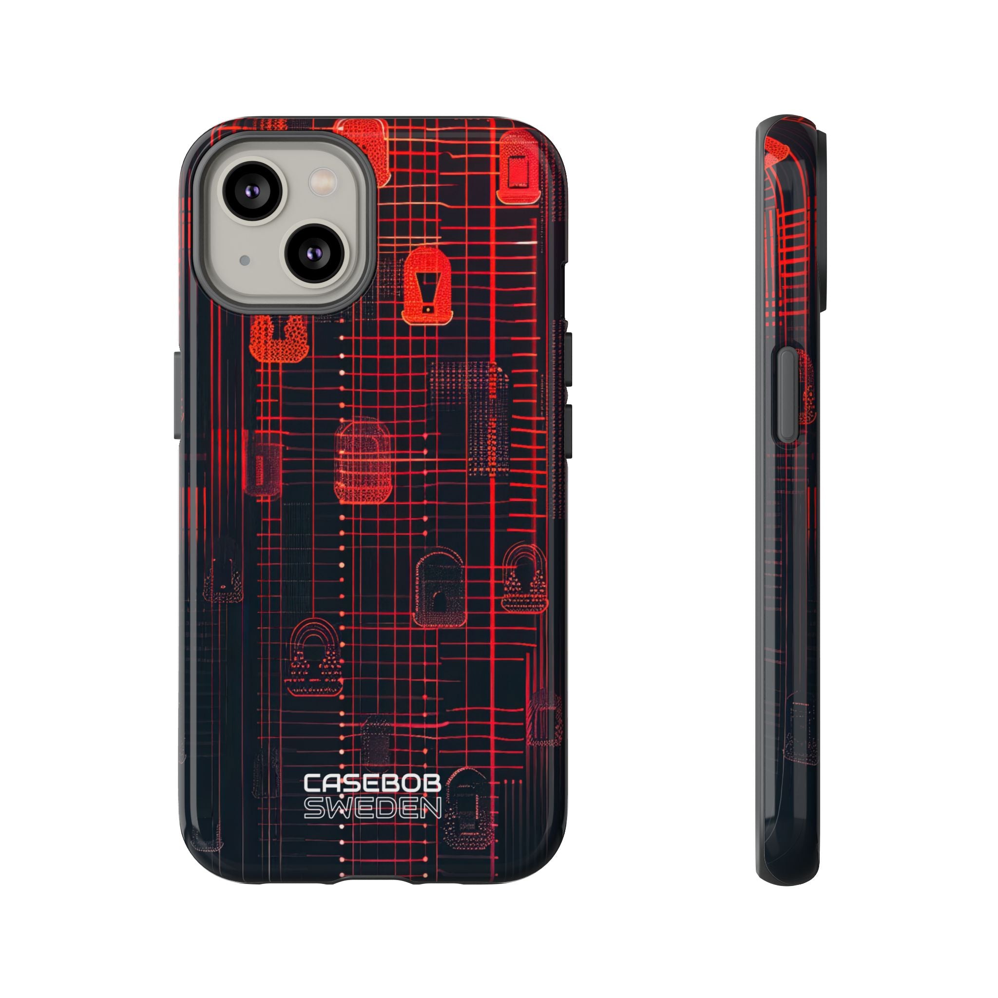 Cyber Locks Grid iPhone 14 - Resistente