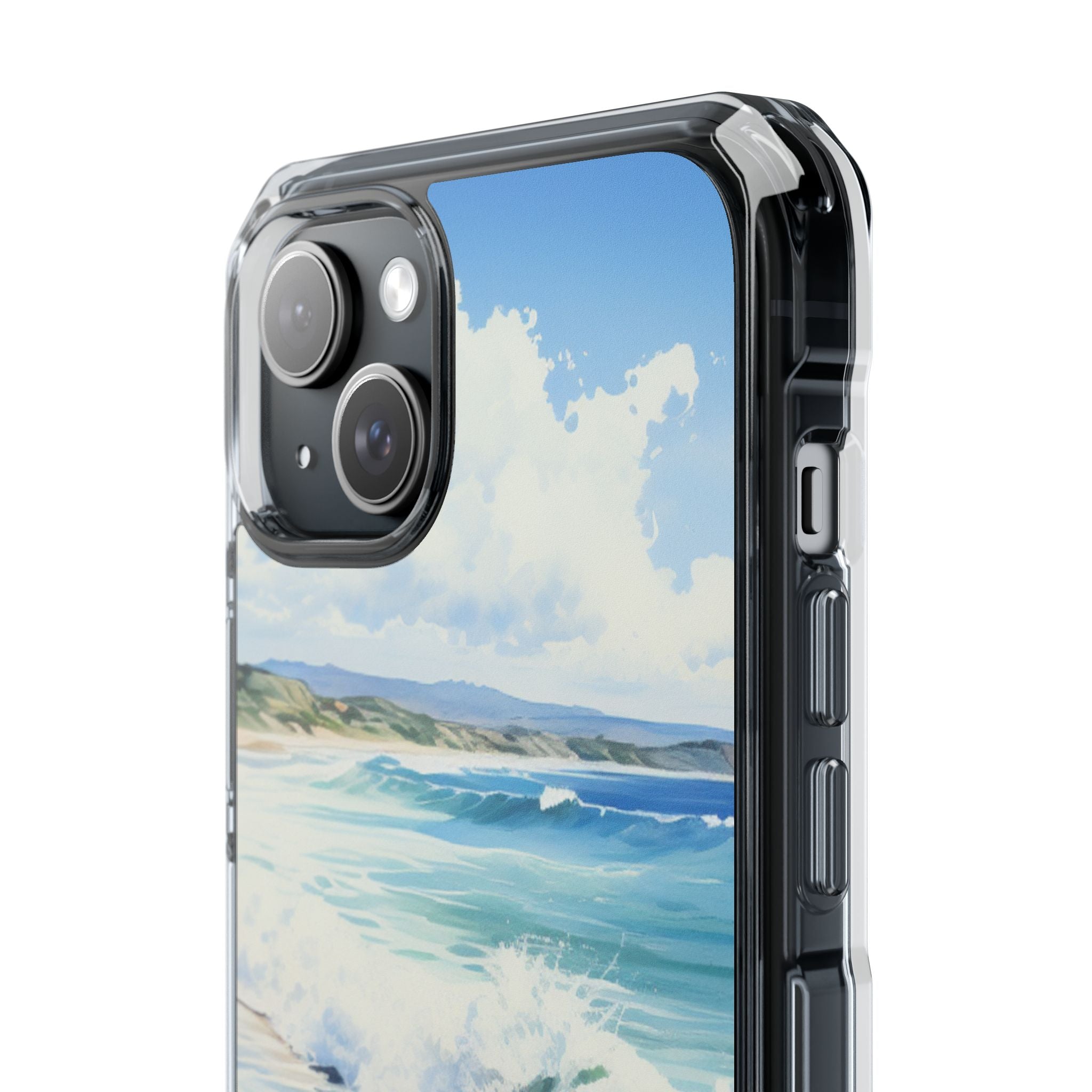Serene Coastal Watercolors iPhone Case - Impact