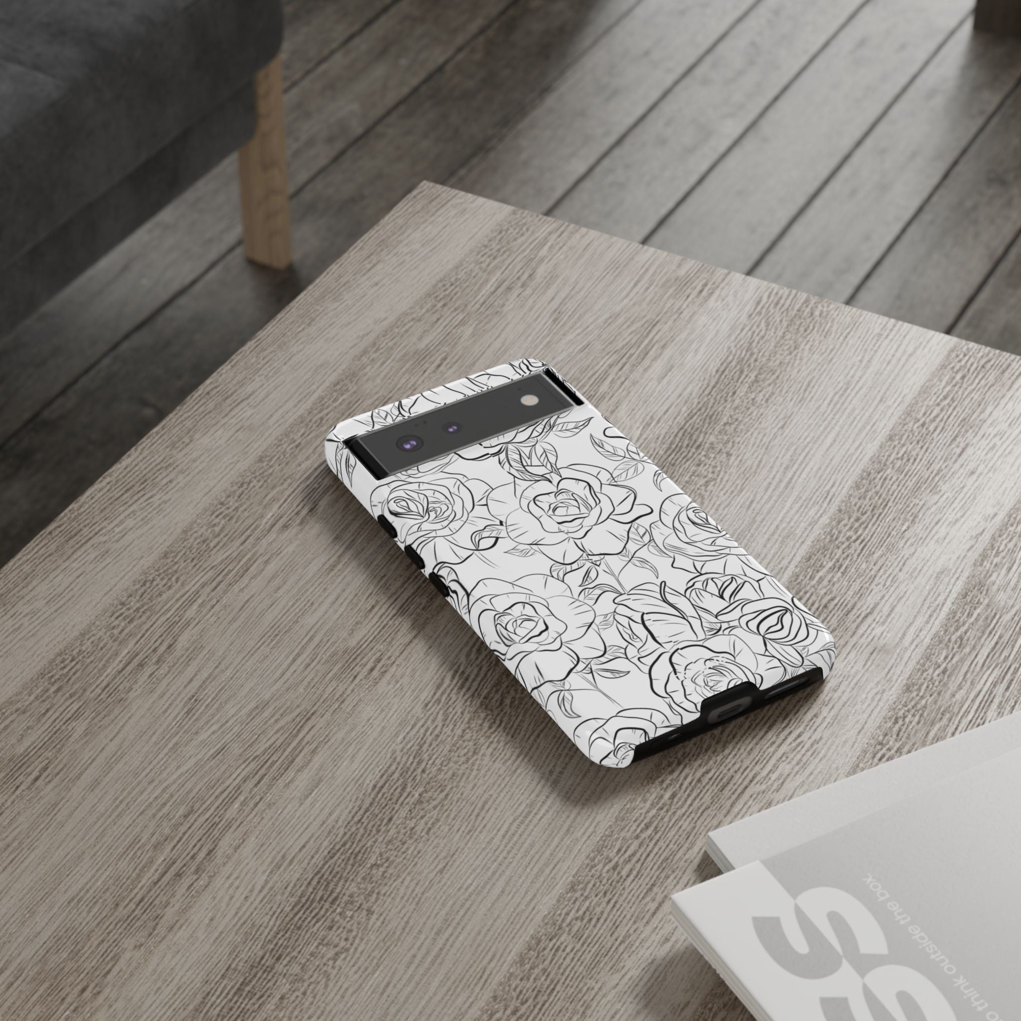 Intricate Rose Sketches - Google Pixel Case