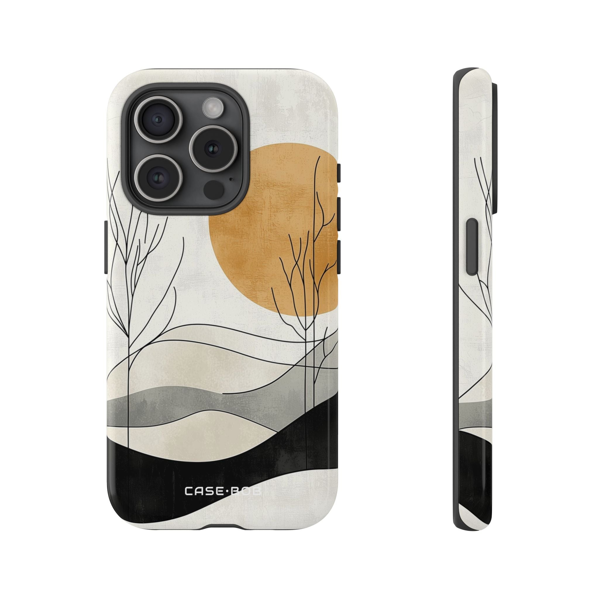 Orange Halo iPhone 15 Pro Case - Tough