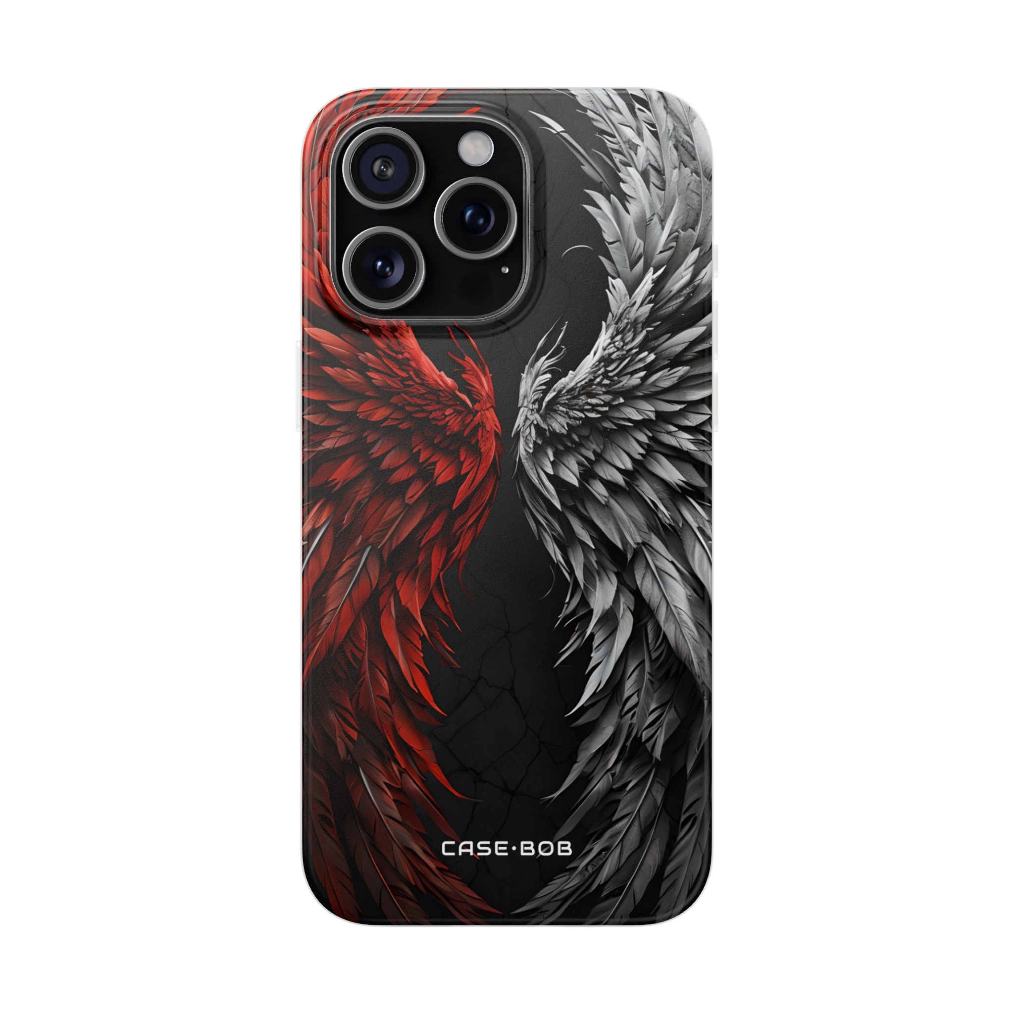 Crimson White Wings iPhone 15 Pro Max Case - Soft