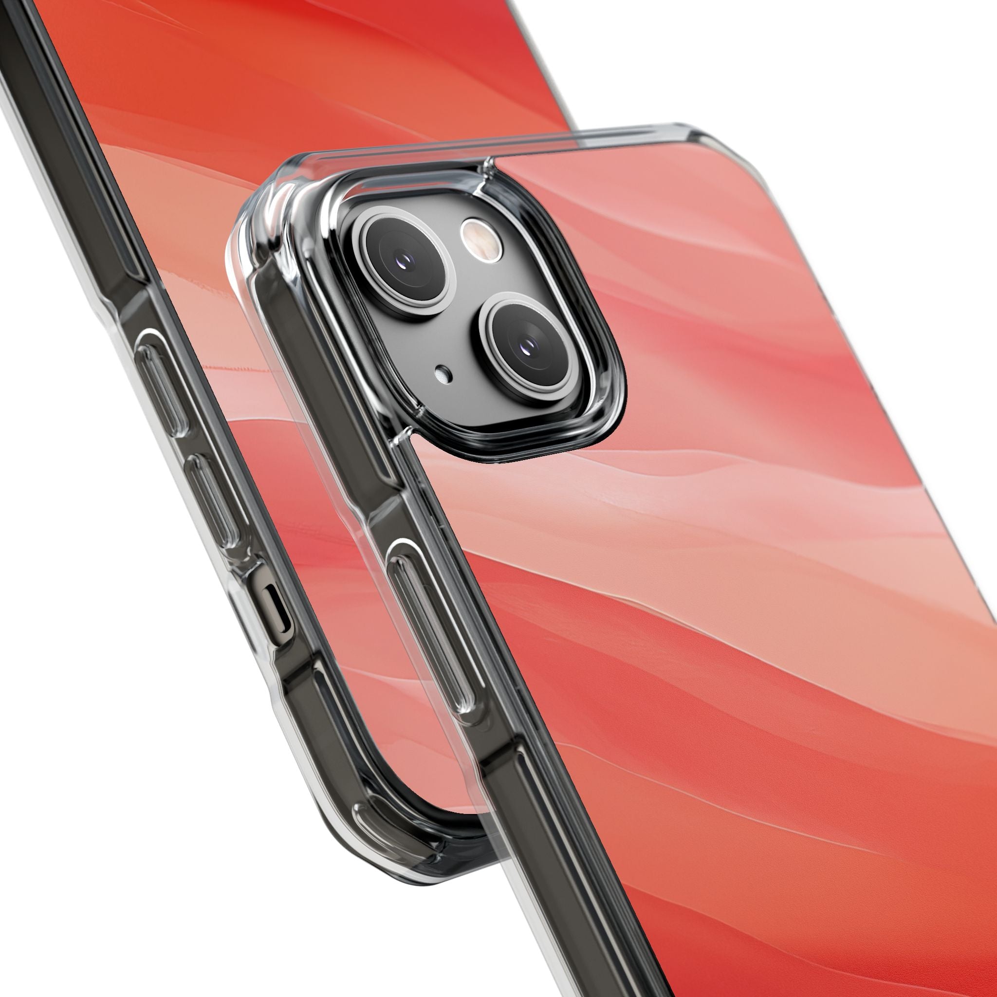 Flowing Coral Waves iPhone 14 - Impact Clear+