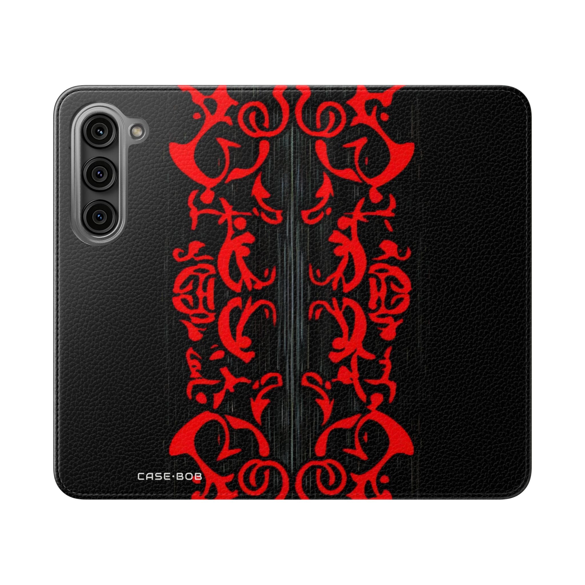 Crimson Swirl - Samsung S23 Case - Wallet