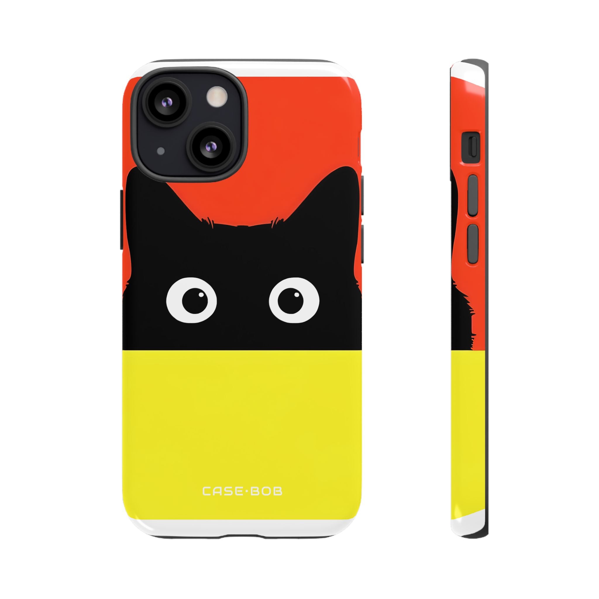Peekaboo Cat Crimson iPhone 13 Mini Case - Tough
