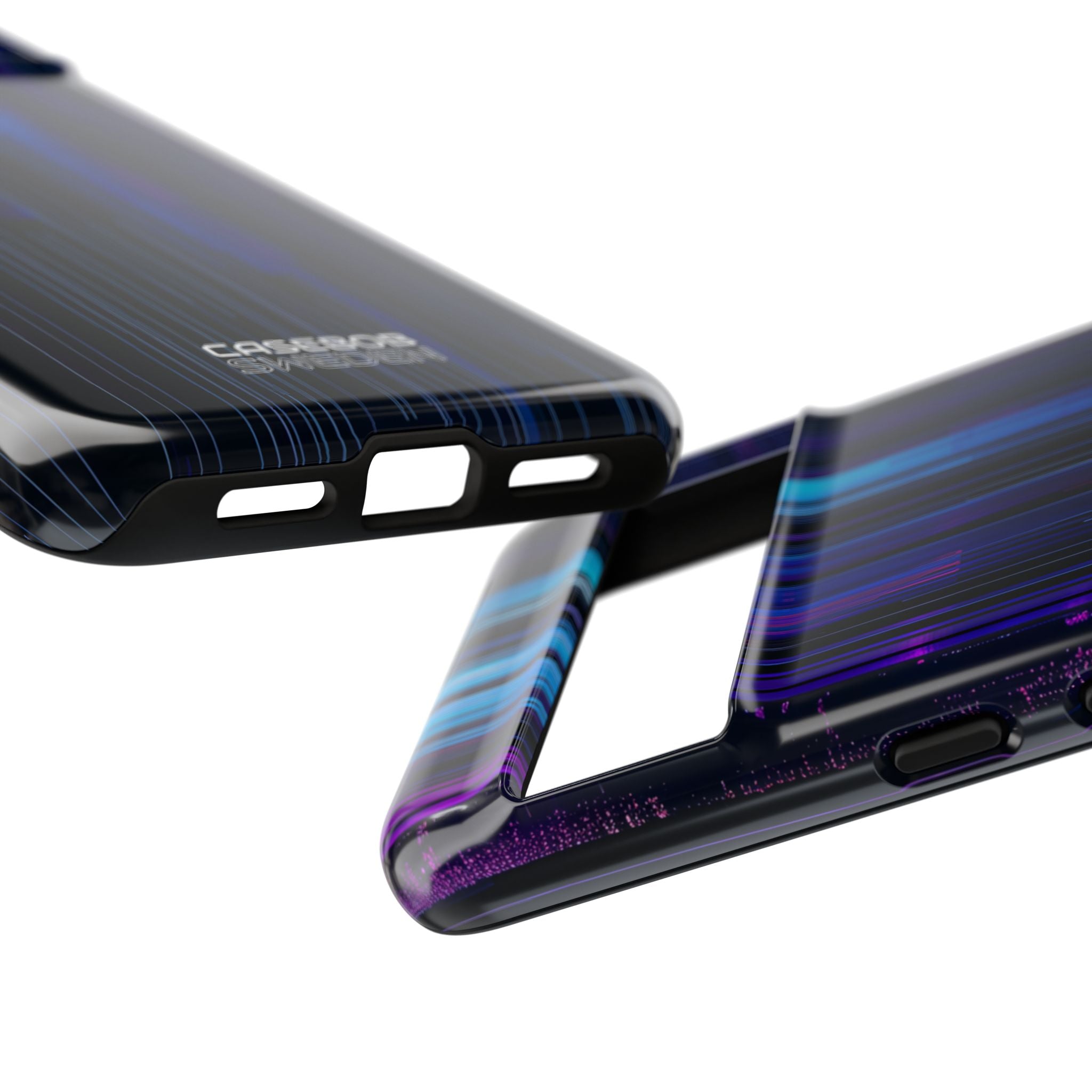 Neon Glitch Stripes Google Pixel 8 - Tough