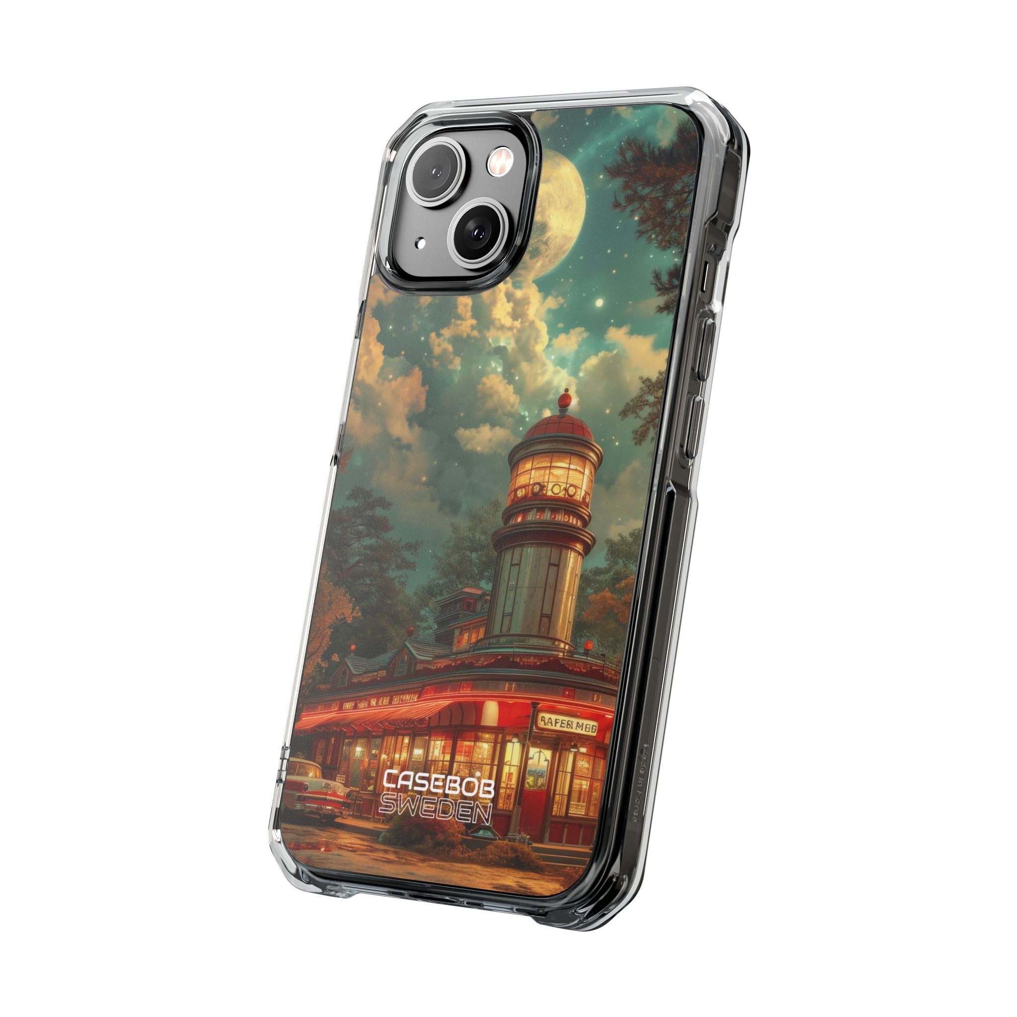 Retro Moonlight Cafe iPhone 14 - Impact Clear+