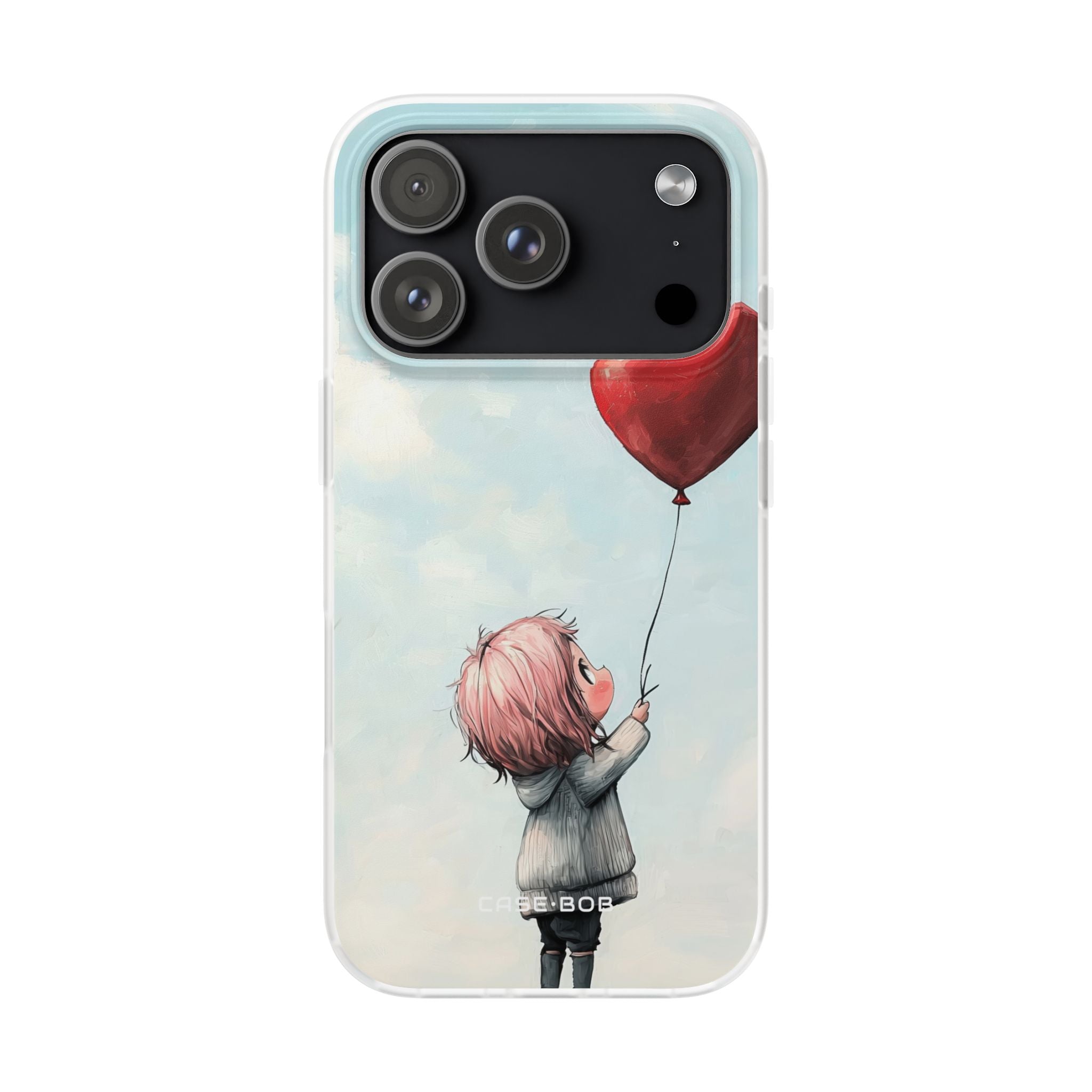 Heart Balloon Glow iPhone 17 Pro Case - Soft
