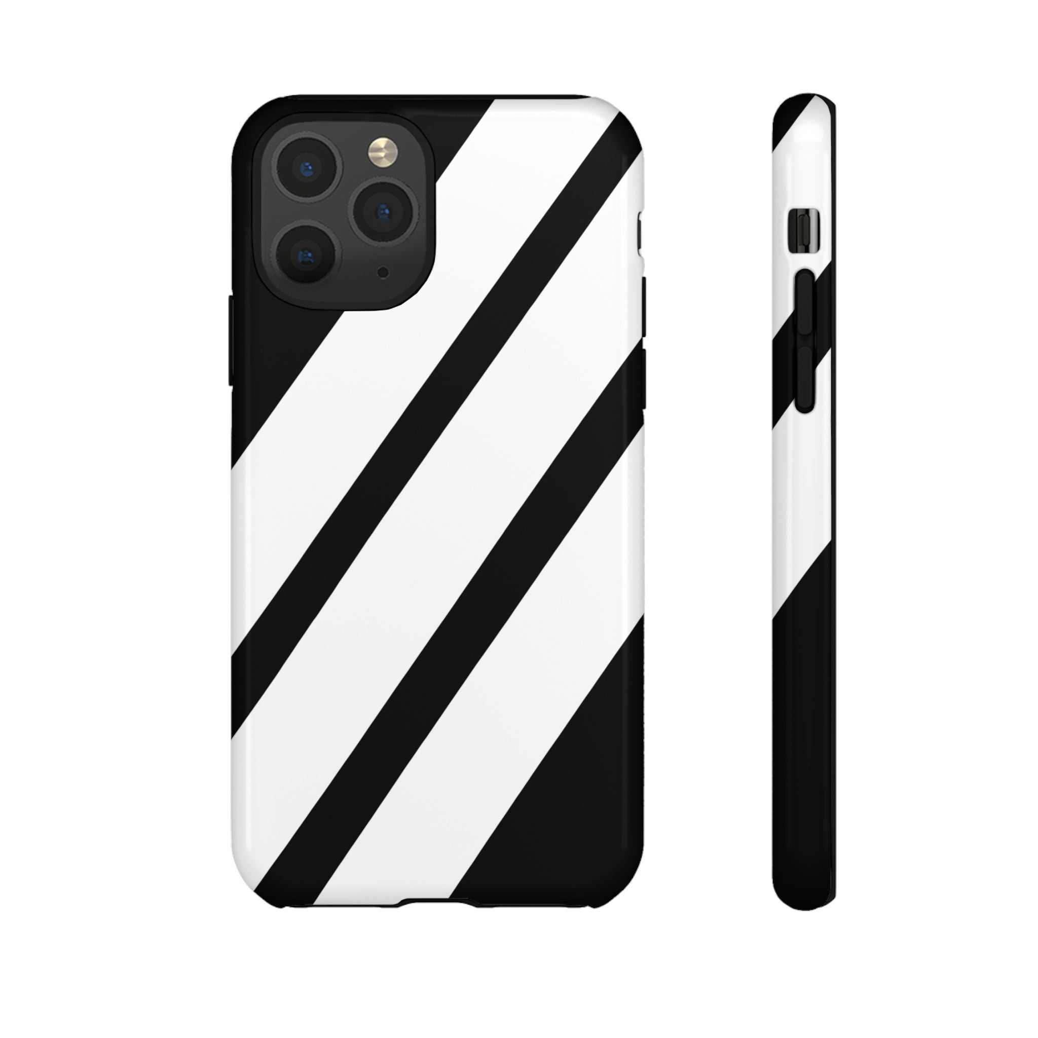 Monochrome Diagonal Symmetry - iPhone Case