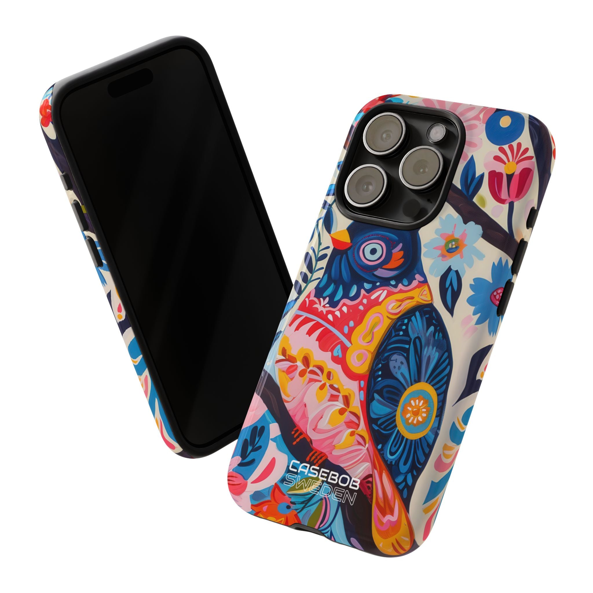 Whimsical Owl Garden iPhone 15 - Tough