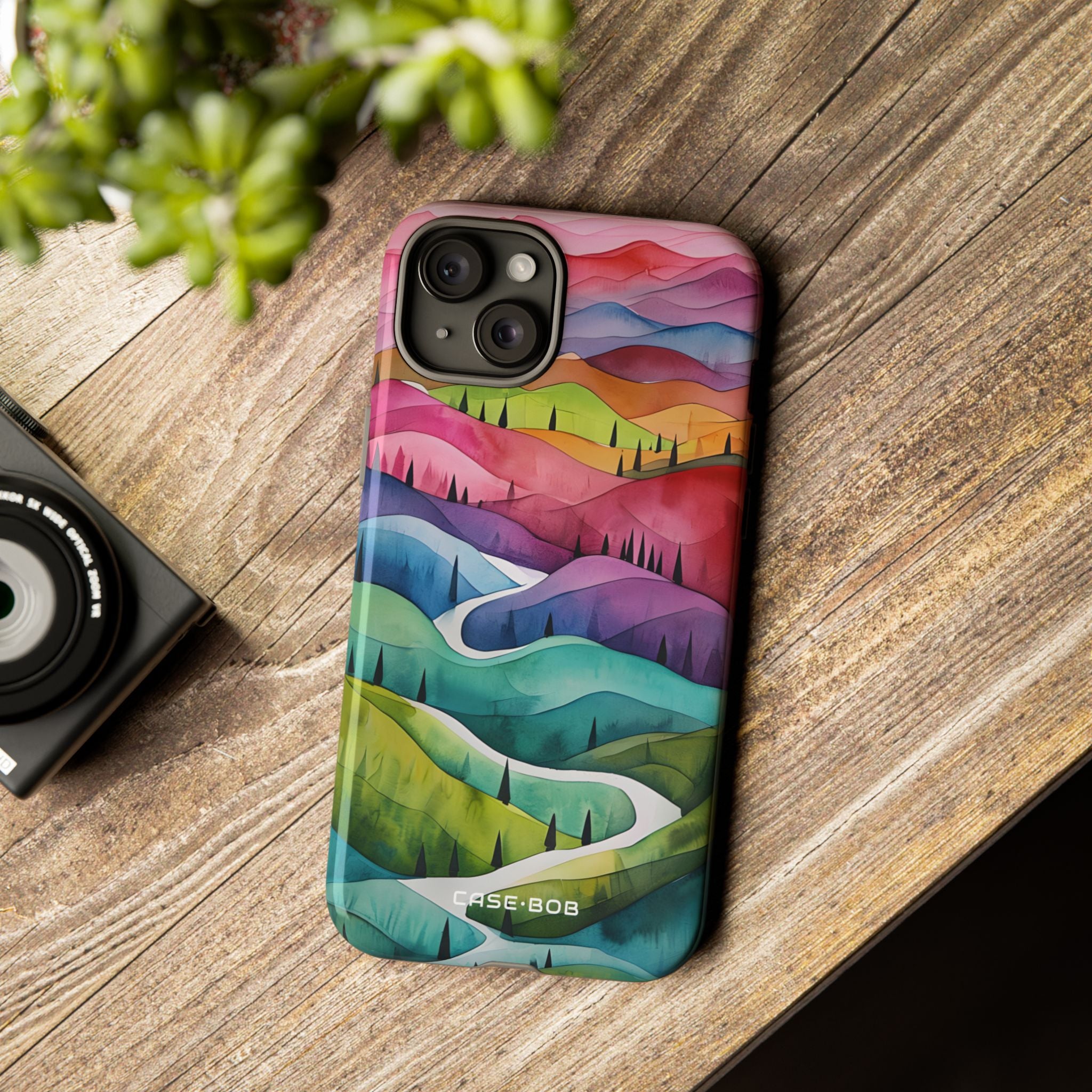 Winding Verdure iPhone 15 Plus Case - Tough