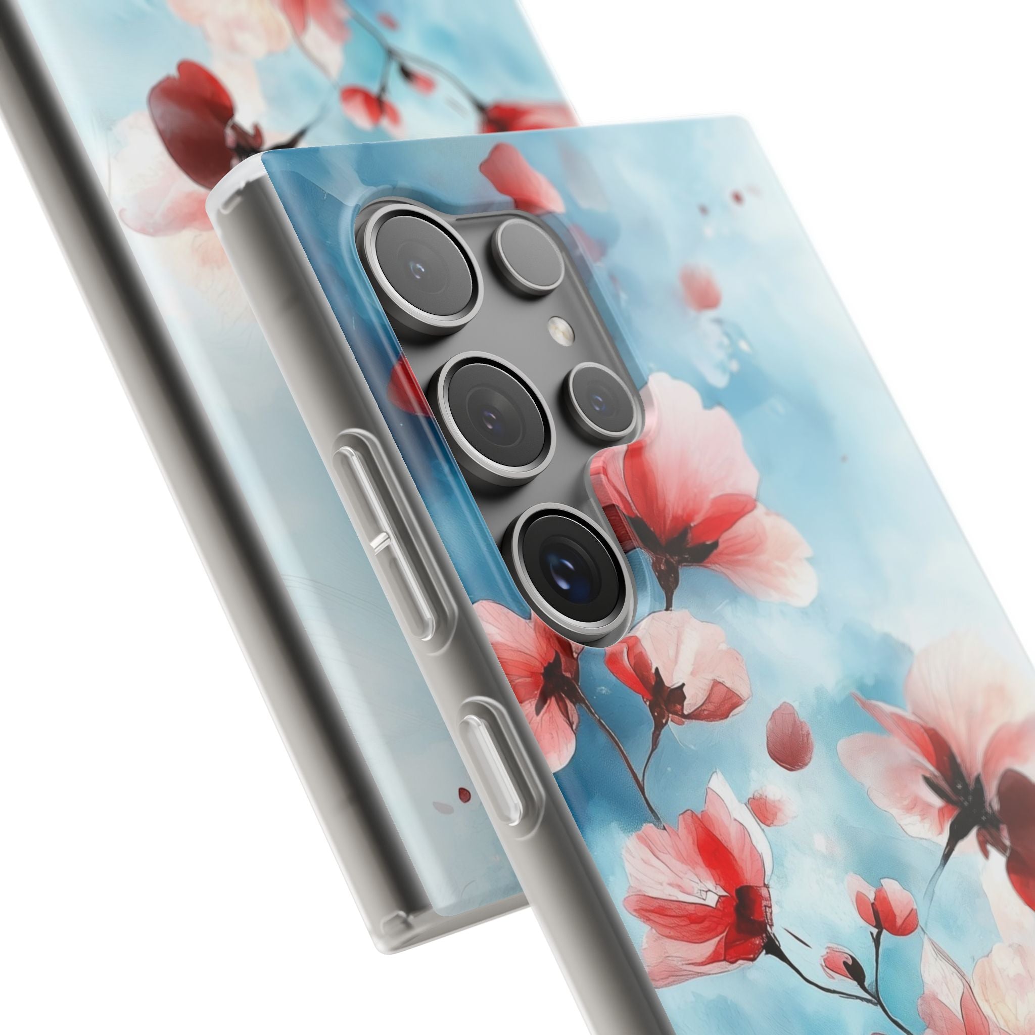 Pink Blossom Drift Samsung S24 Ultra Case - Soft