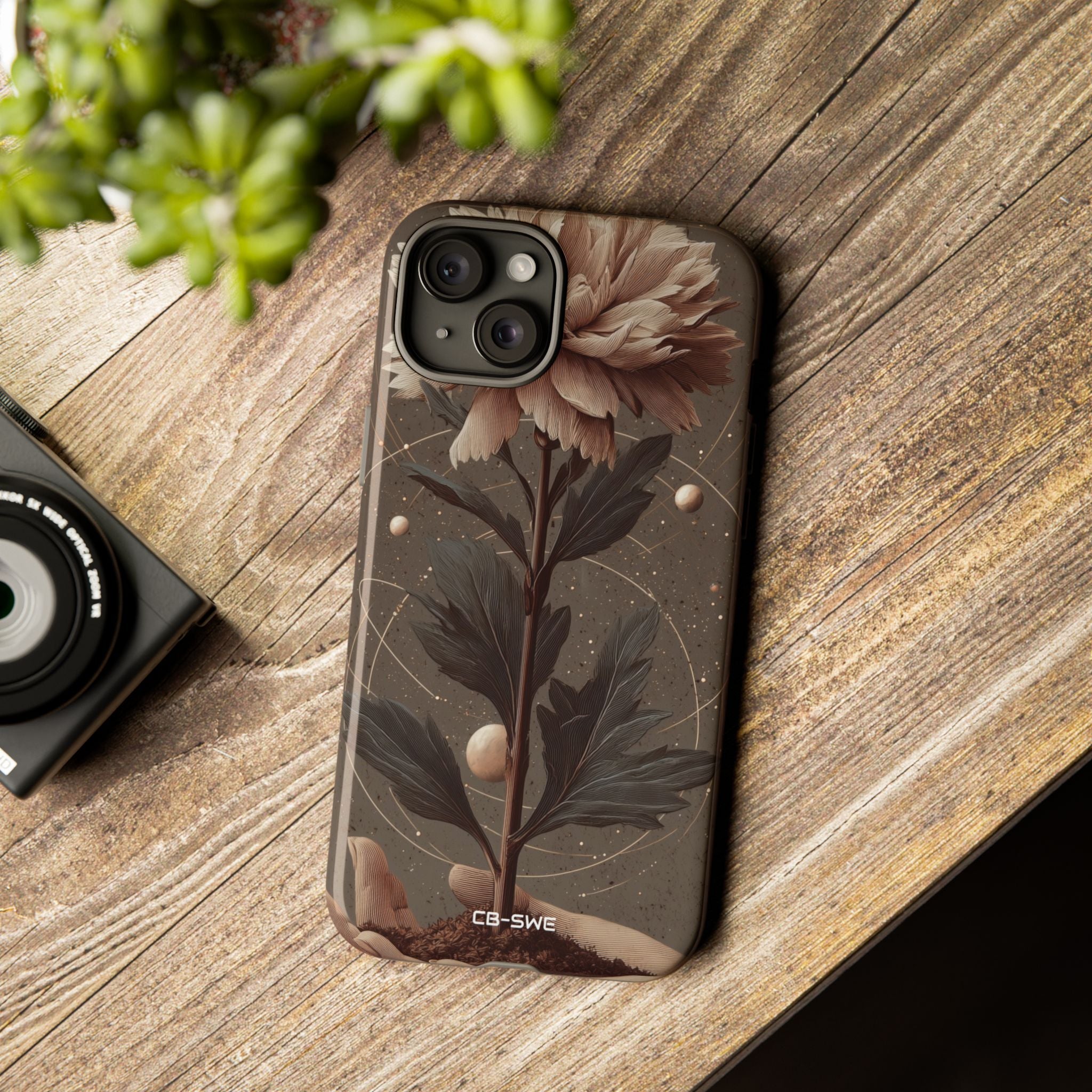 Celestial Flower Embrace - iPhone Case